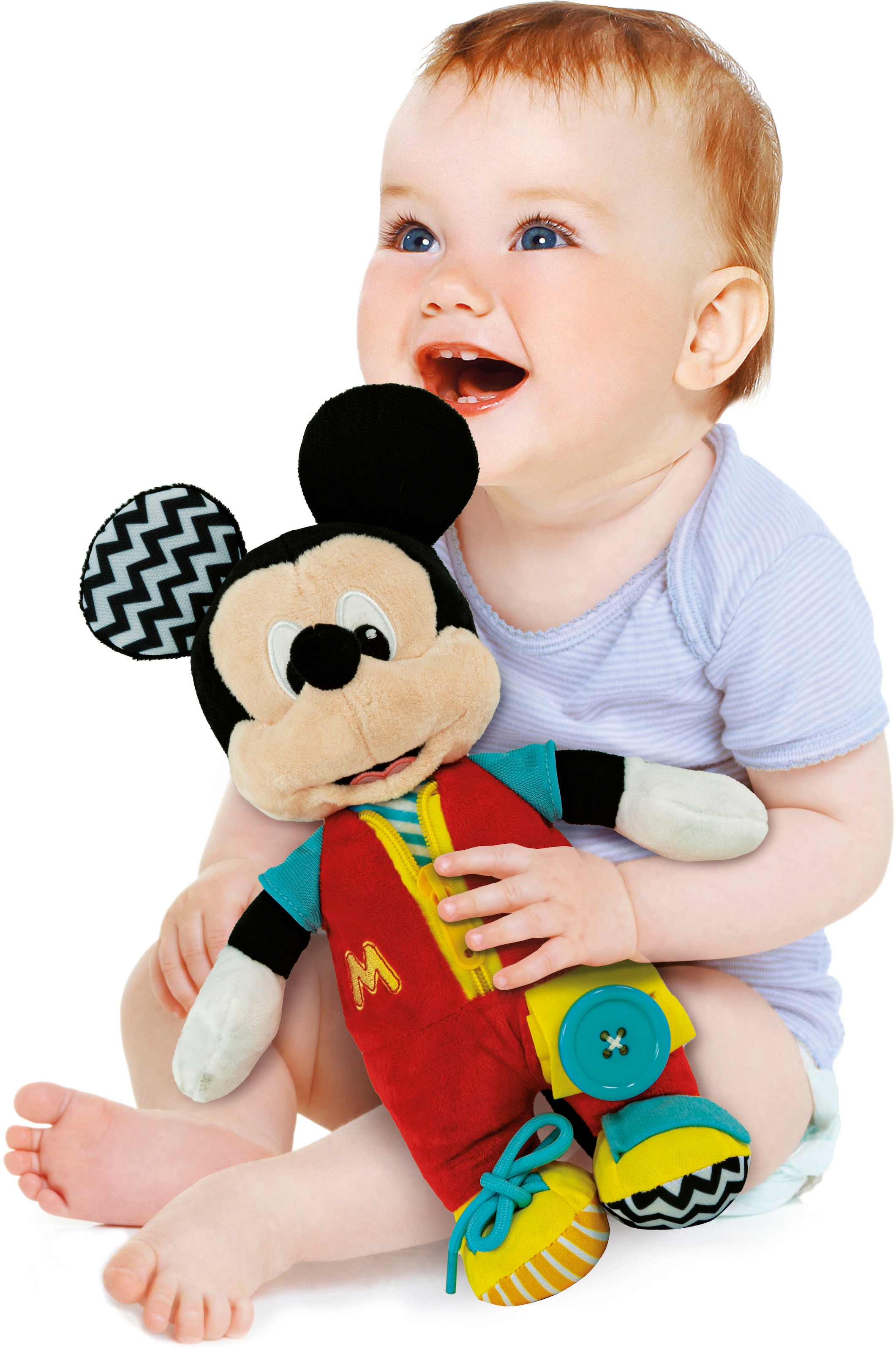 Clementoni® Stoffpuppe »Disney Baby, Baby Mickey Dress up«