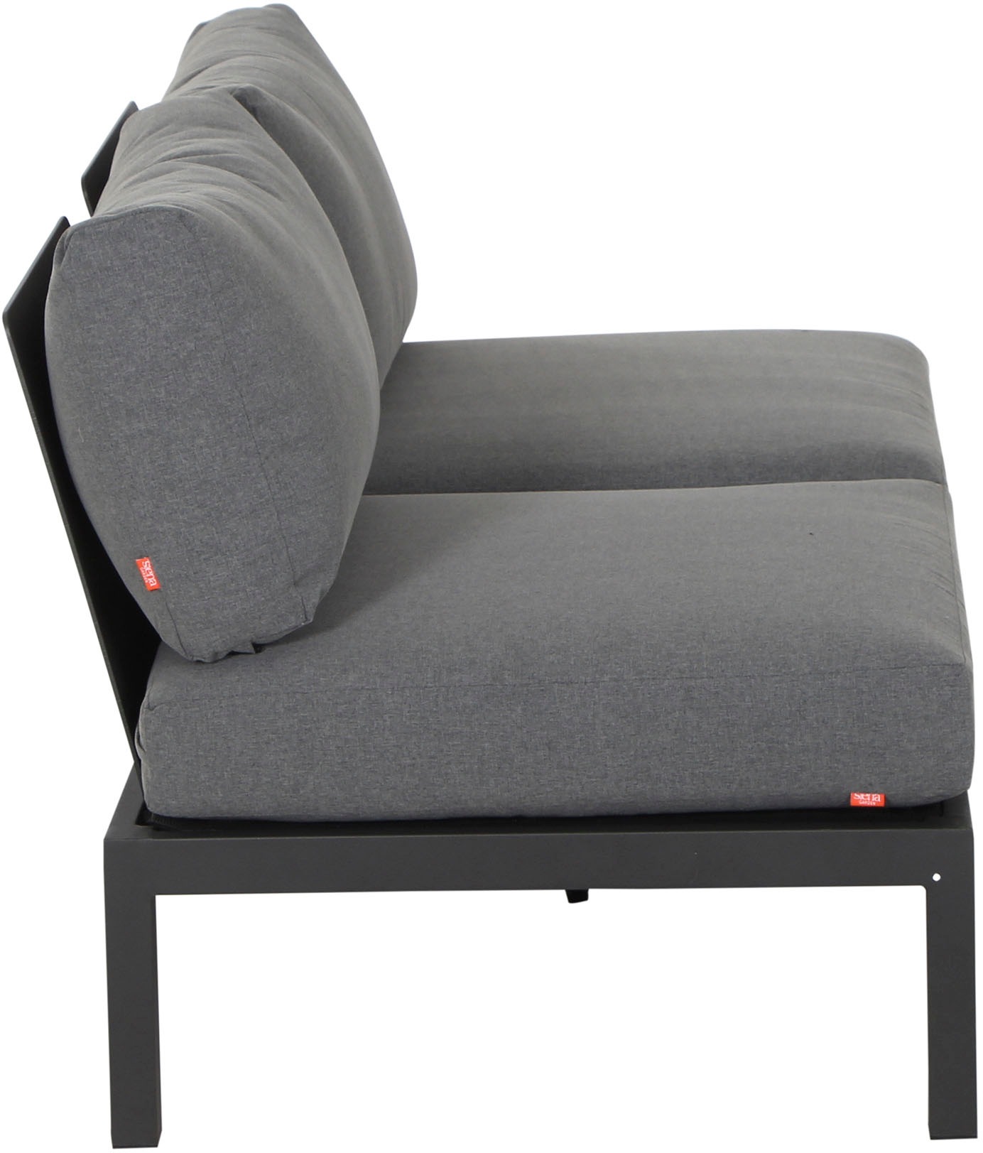 Siena Garden Gartenlounge-Set »Alvida«, (Set, 15 tlg.), best. aus 2 Sofas, 1 Ecksofa, 1 Tisch und 12 Kissen