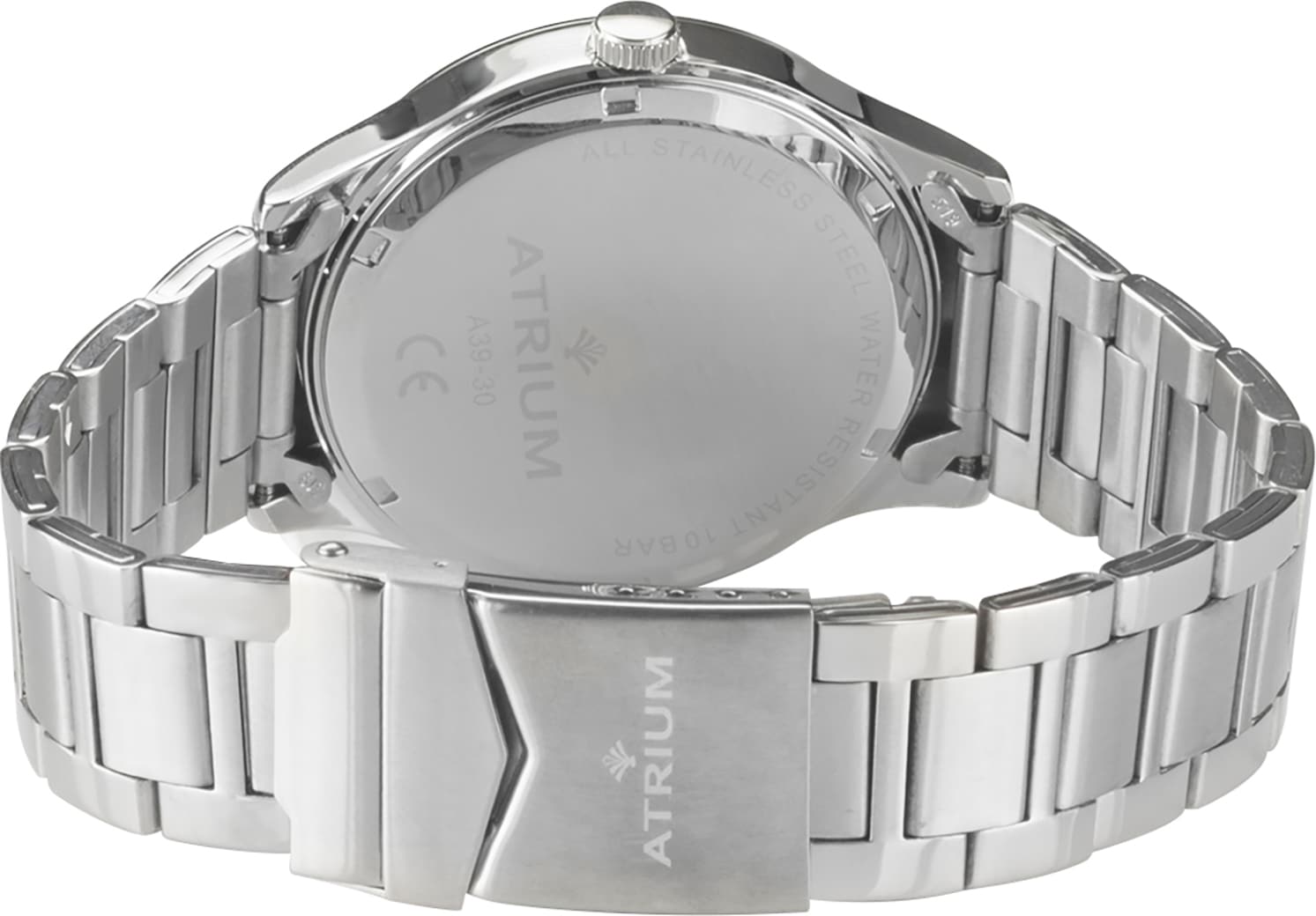 Atrium Quarzuhr Armbanduhr, Herrenuhr, Edelstahlarmband, analog, Wochentag, Tag