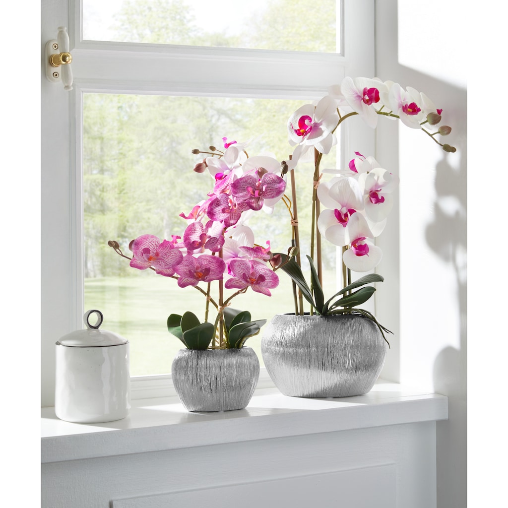 Home affaire Kunstpflanze »Orchidee«, (1 St.), Kunstorchidee, im Topf