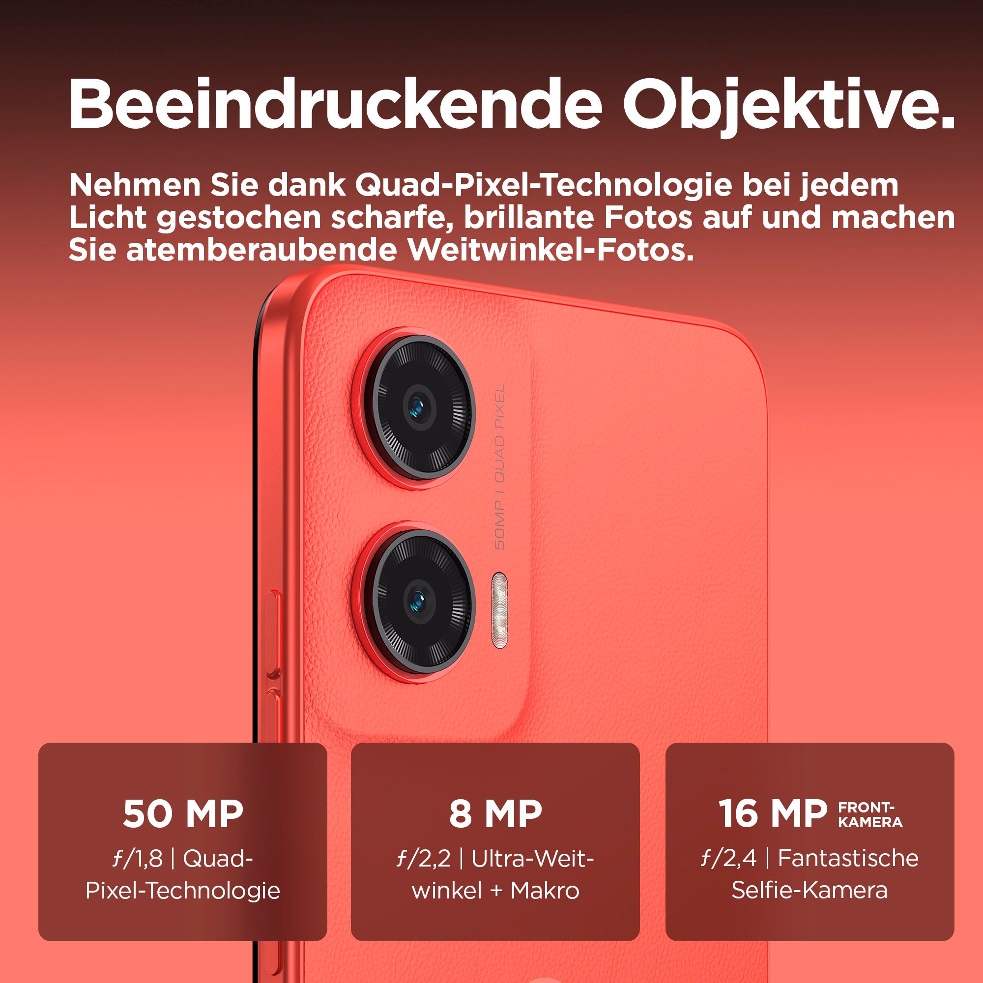 Motorola Smartphone »moto g35 5G«, Guava Red