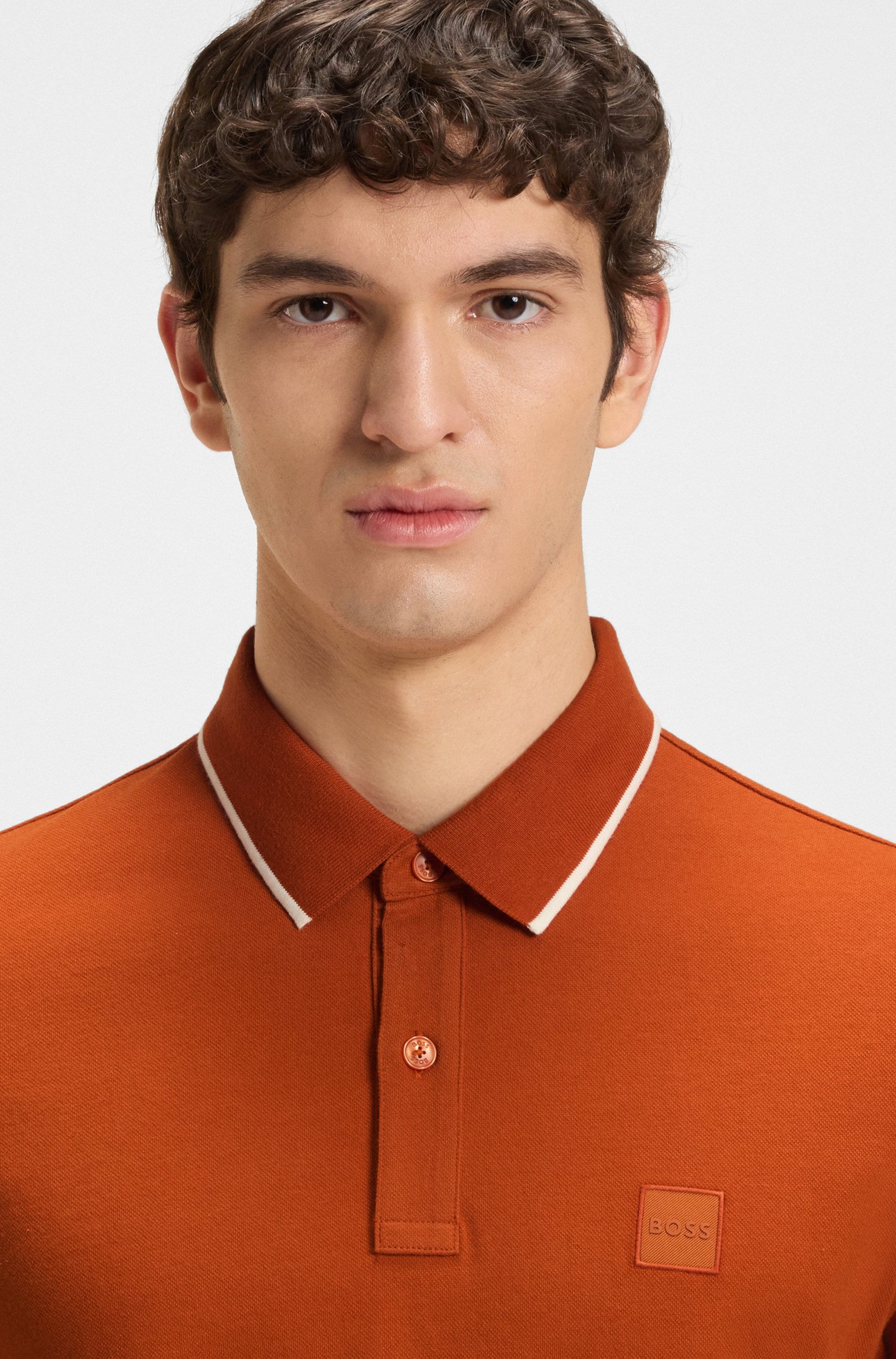 BOSS ORANGE Poloshirt »Passertip«, mit BOSS Logo-Badge