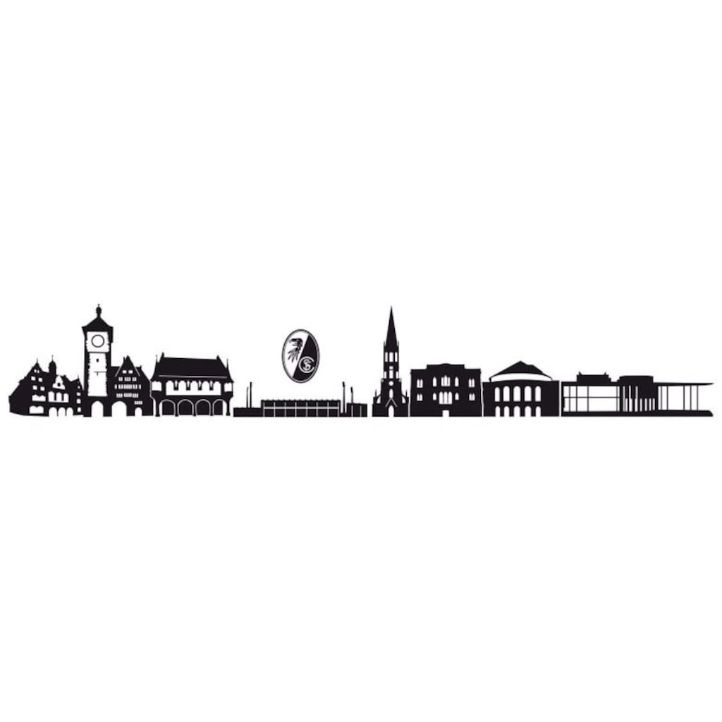 Wall-Art Wandtattoo »Fußball SC Freiburg Skyline + Logo«, (1 St.)