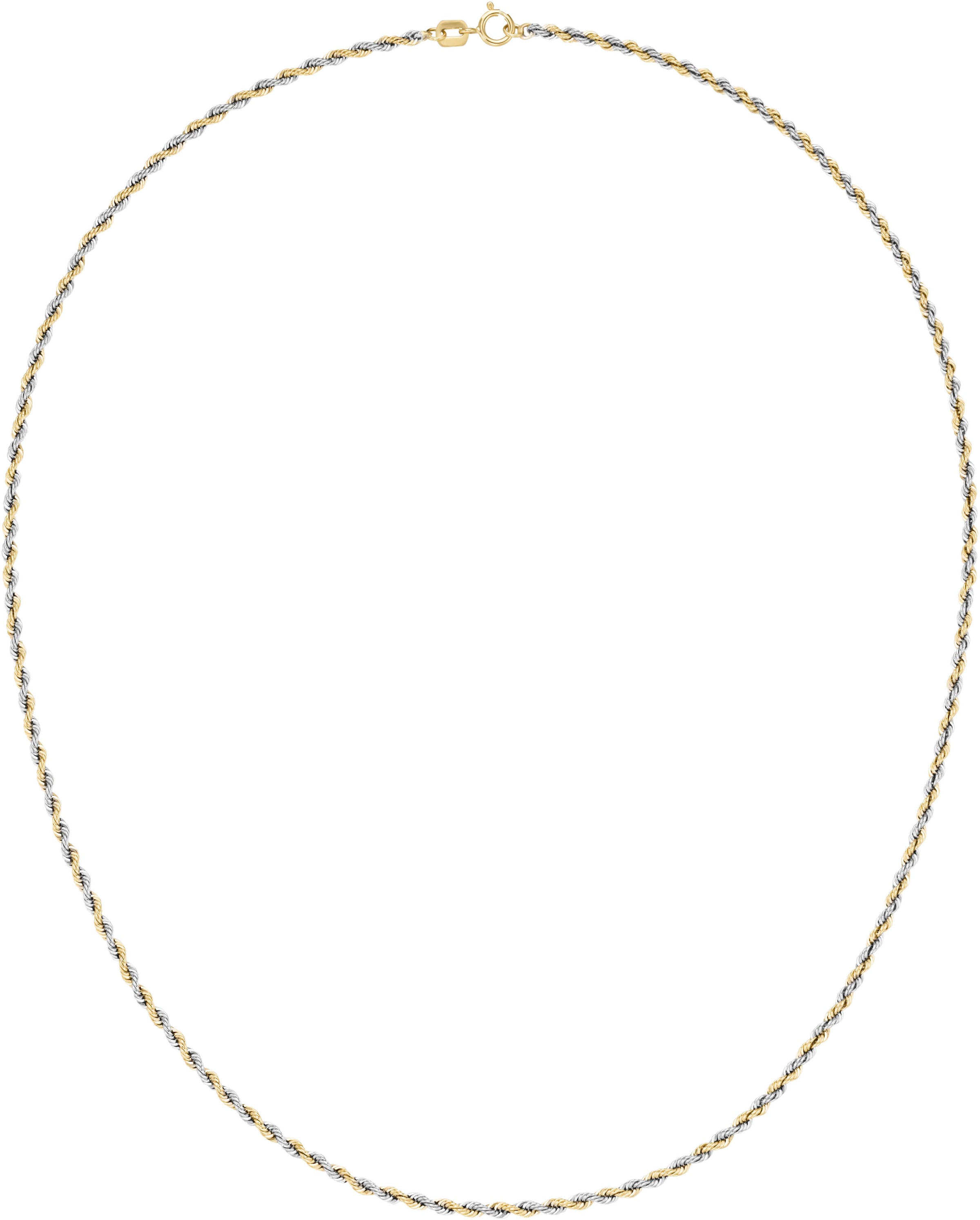 Firetti Goldkette »Schmuck Geschenk Gold 375 Halsschmuck Halskette Kordelkette bicolor«