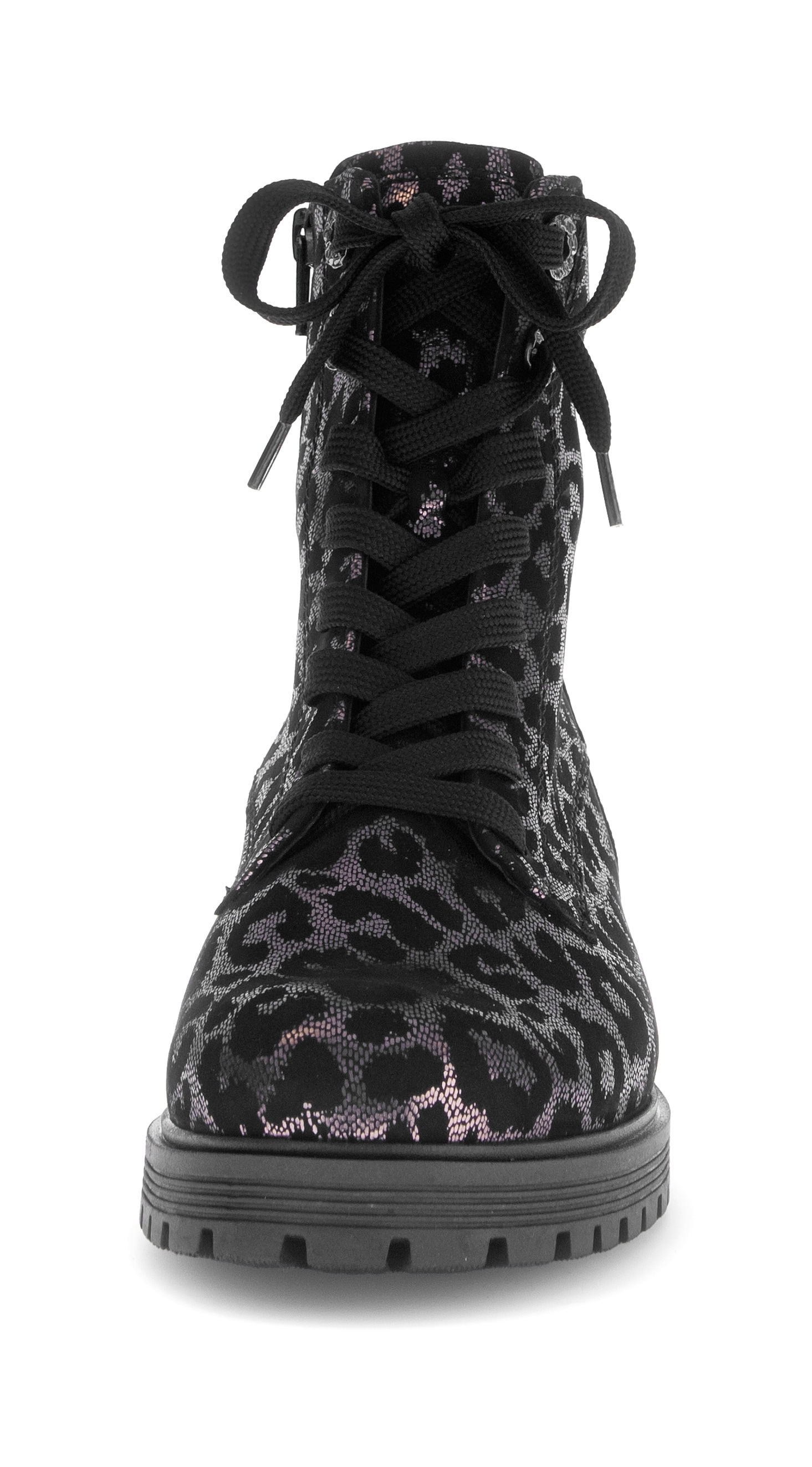 Gabor Schnürstiefelette »PISA«  , Blocakabsatz, Schnürboots im Animal-Look, Komfortweite G