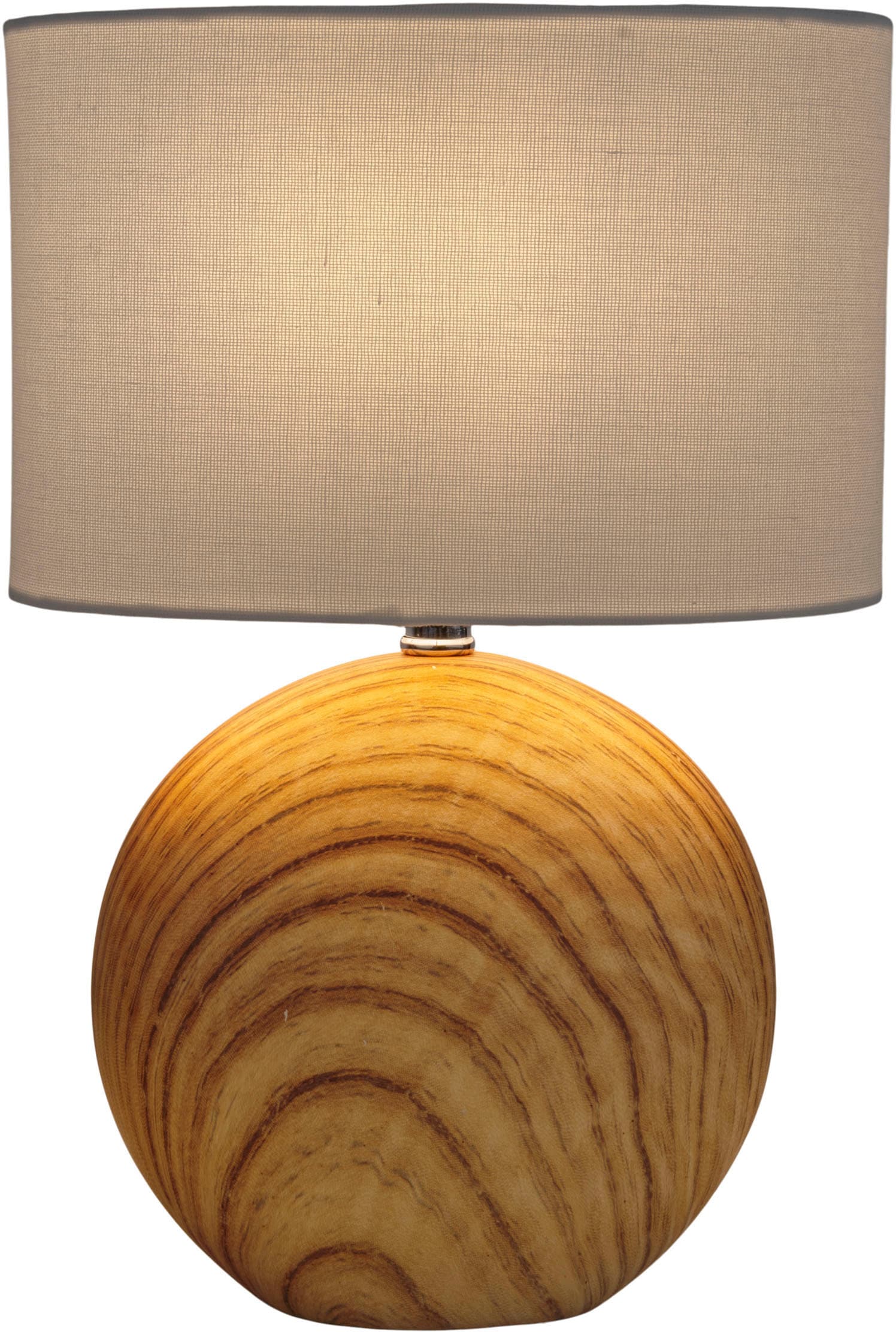 näve Tischleuchte »Woody«, 1 flammig, Leuchtmittel E14 | ohne Leuchtmittel, Keramik Tischleuchte, E14, max. 40W, Höhe: 31,5cm, inkl. Kippschalter
