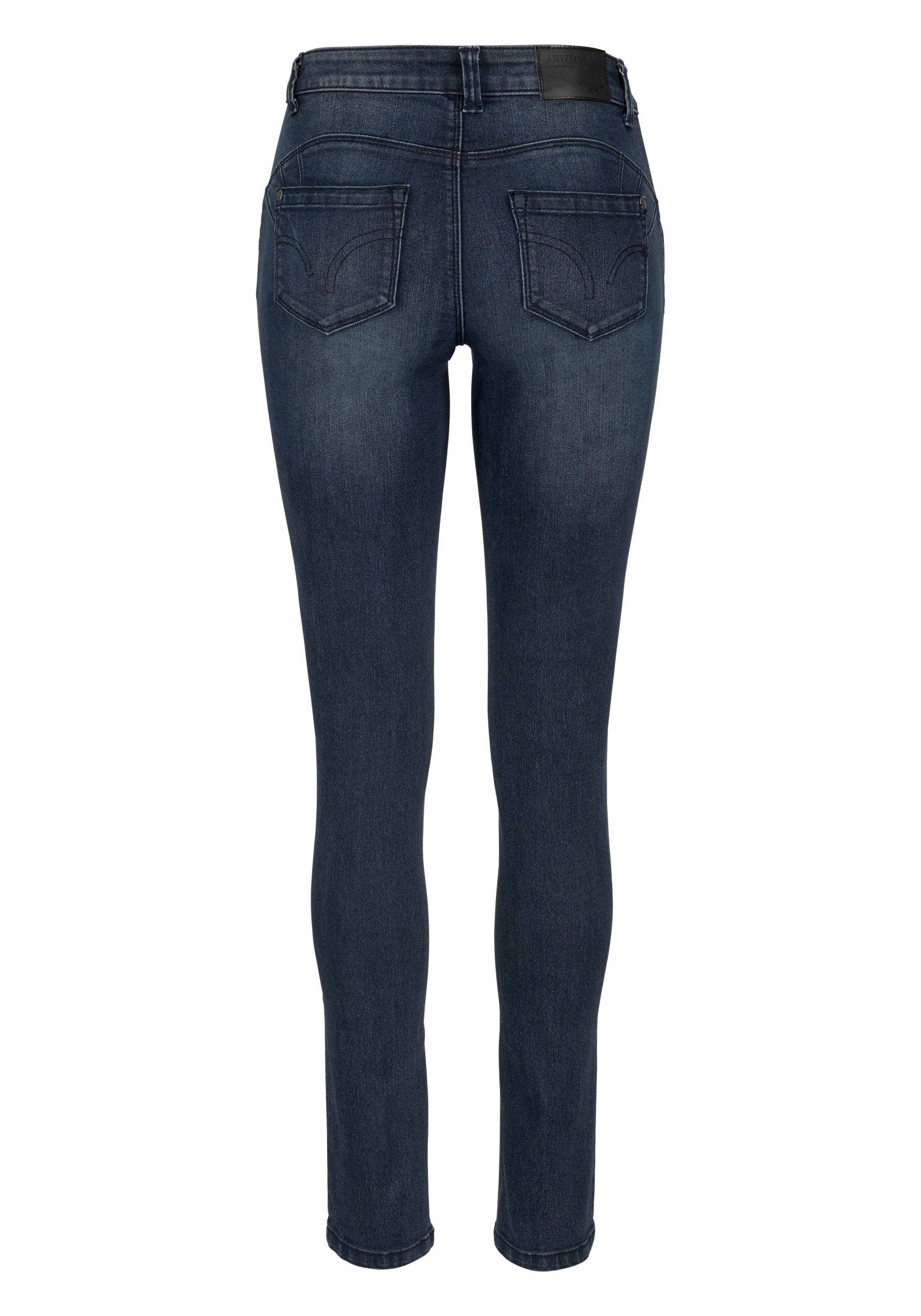 Arizona Skinny-fit-Jeans »Shaping«, skinny Passform, normale Leibhöhe, in Stretch-Qualität, Used-Look