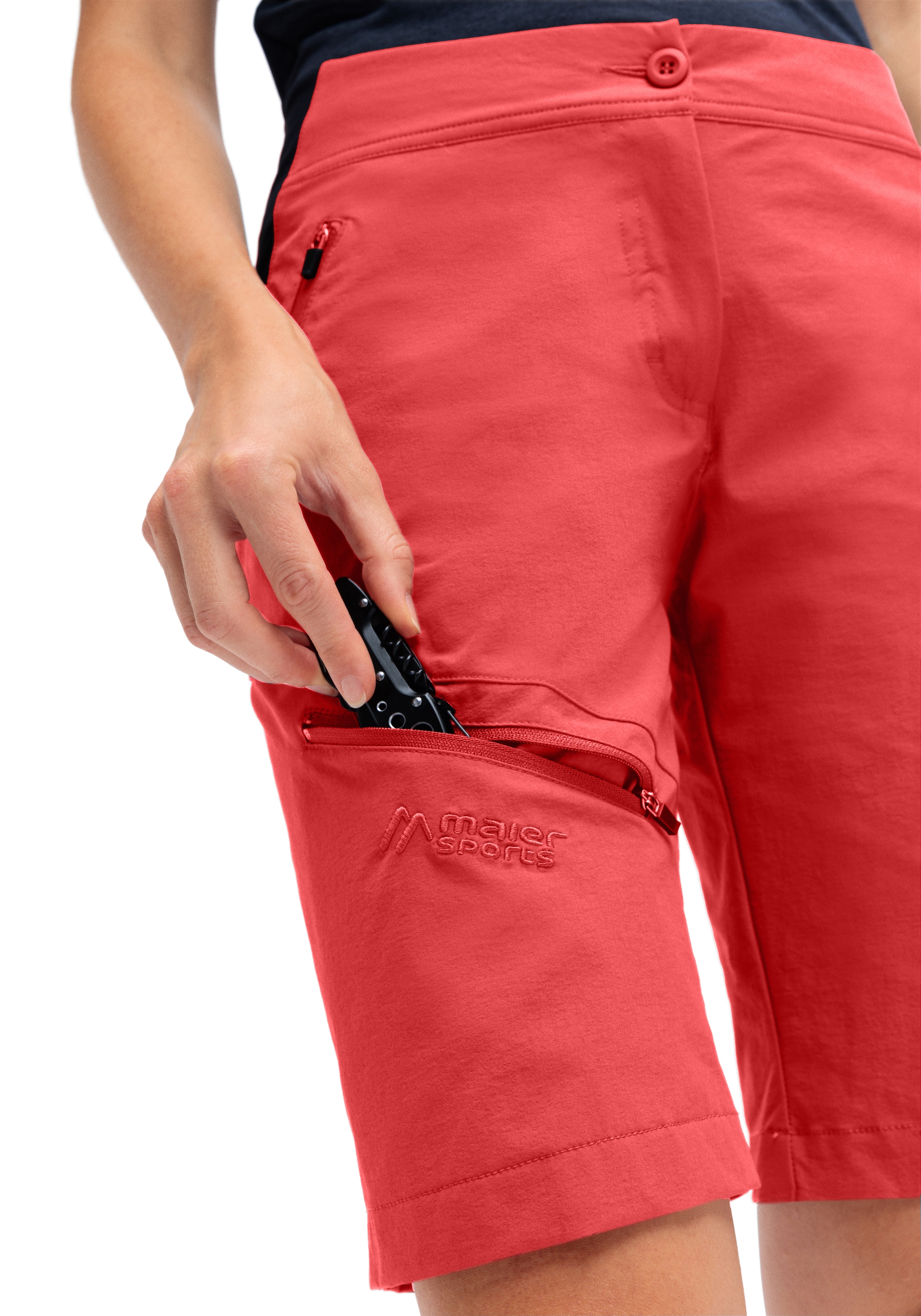 Maier Sports Outdoorhose »Inara Short Vario«, Damen Shorts, kurze Wanderhose, Outdoor-Hose, 4 Taschen, Regular Fit