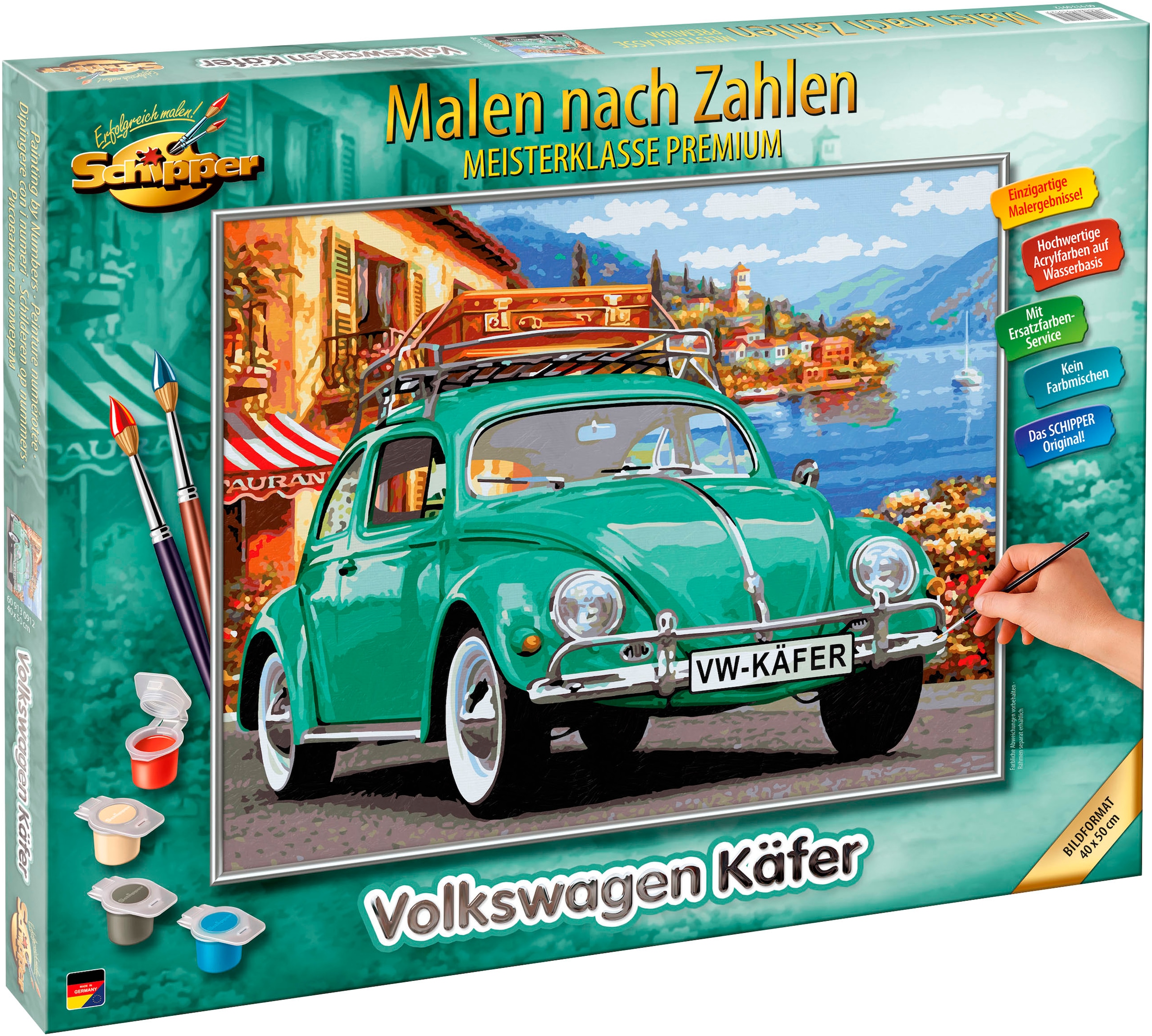 Schipper Malen nach Zahlen »Meisterklasse Premium - Volkswagen Käfer«, Made in Germany