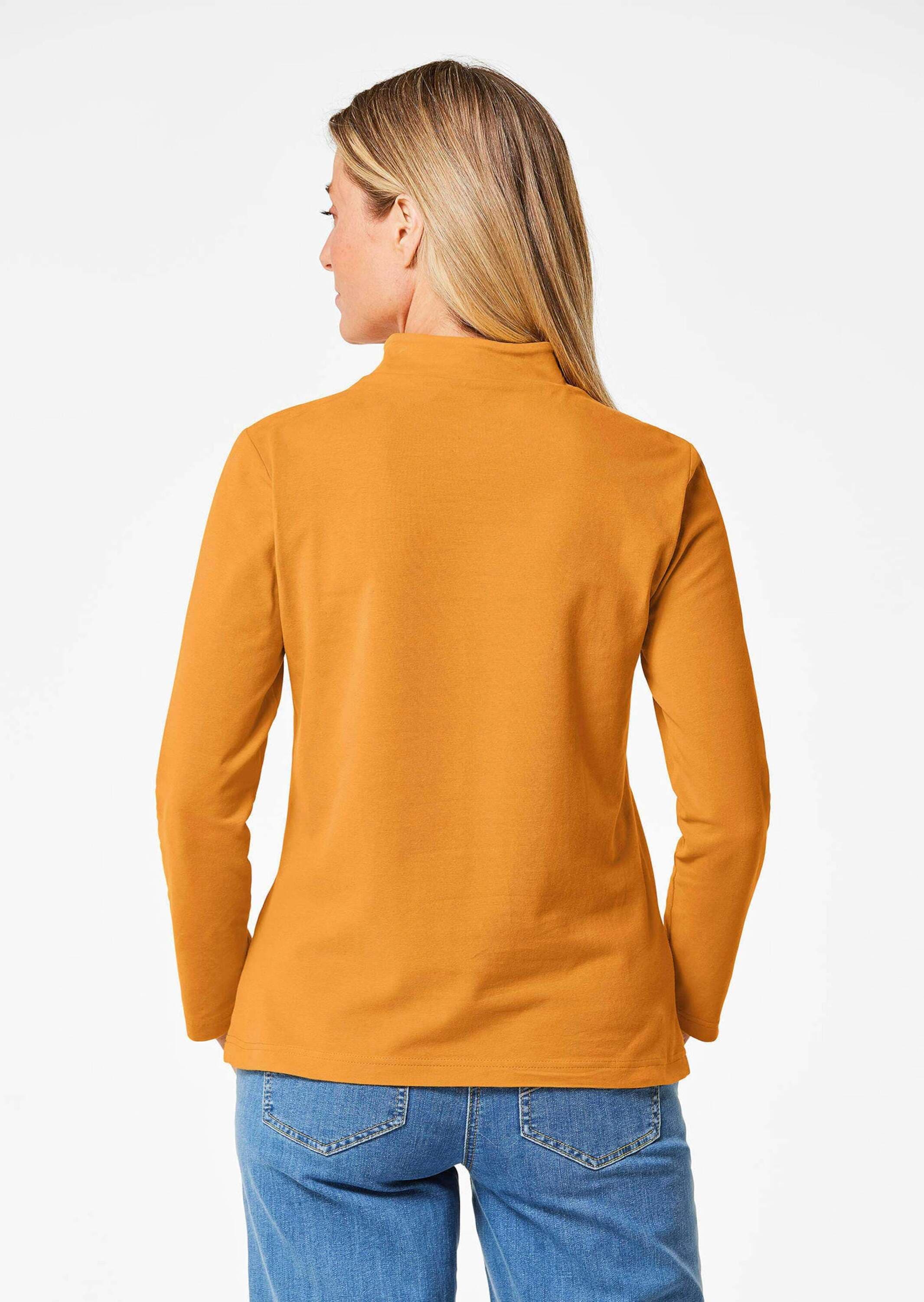 GOLDNER Longpullover »Stehkragenshirt mit Langarm«