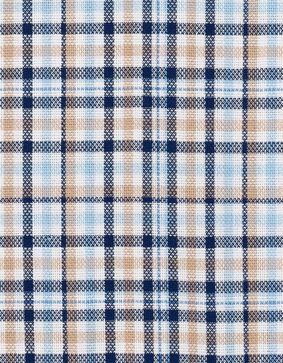 bugatti Langarmhemd, mit Karo-Muster