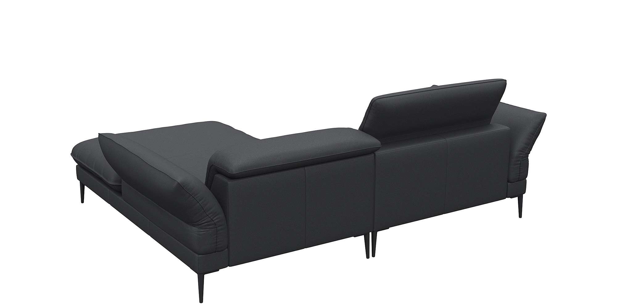 FLEXLUX Ecksofa »Salino, Funktionssofa mit Recamiere, Relaxsofa, Ecksofa«, Sofa mit Arm- und Kopfteil-Verstellungen, Kaltschaum & Stahl-Wellen