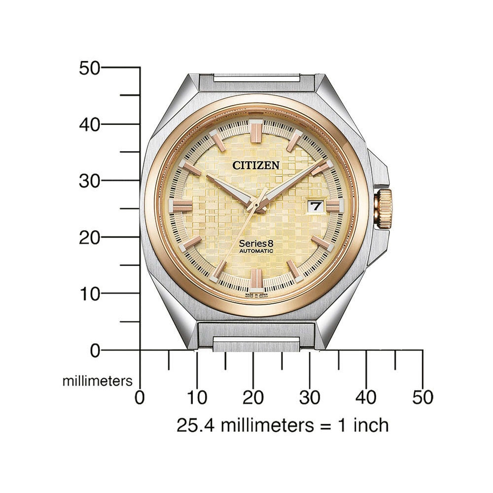 Citizen Automatikuhr »Series 8« Armbanduhr, Herrenuhr, Mechanische Uhr, Saphirglas, Edelstahlarmband