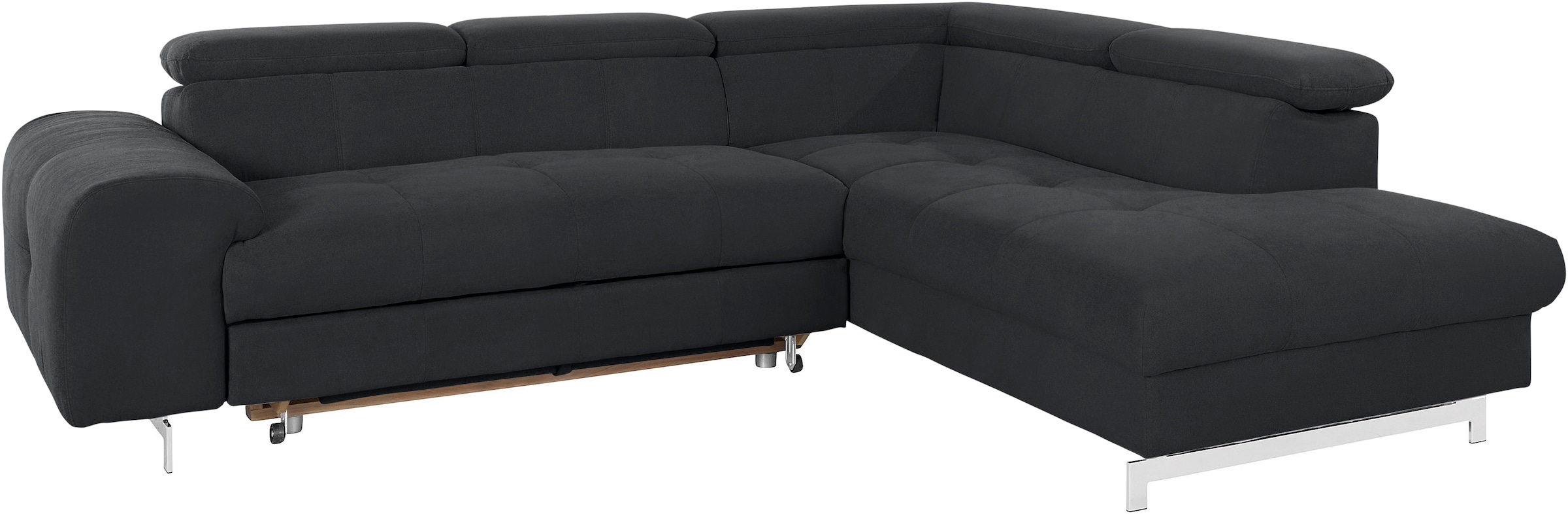 COTTA Ecksofa »Chef L-Form«, mit Kopfteilverstellung, wahlweise mit Bettfunktion