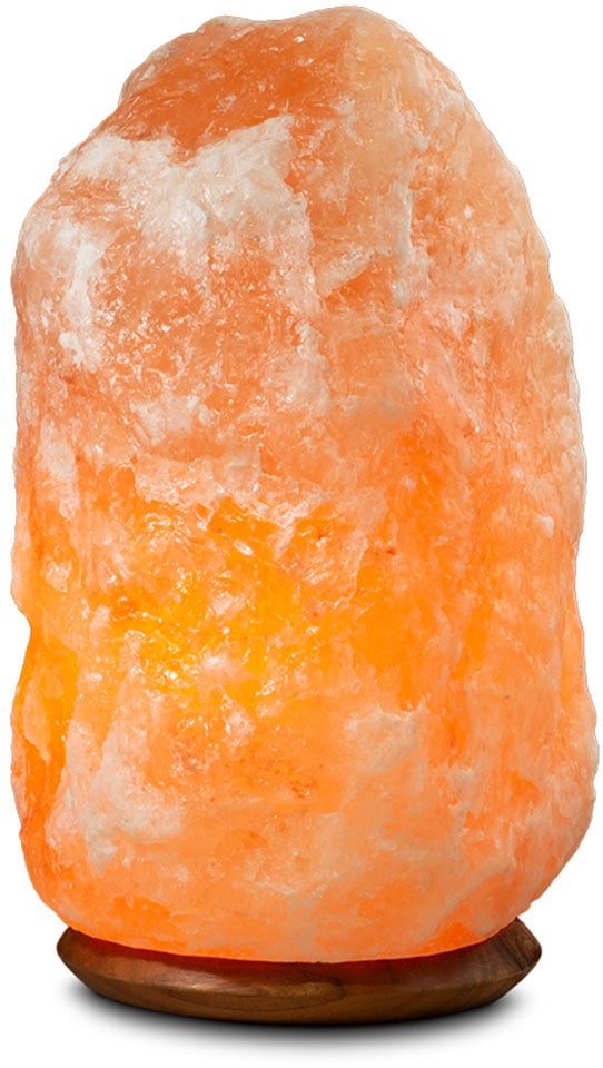 aus Unikat, SALT Stein | 3 online Handgefertigt Jahren ein XXL jeder HIMALAYA DREAMS Salzkristall-Tischlampe Garantie kaufen - kg ca.18-22 mit »Rock«, Salzkristall