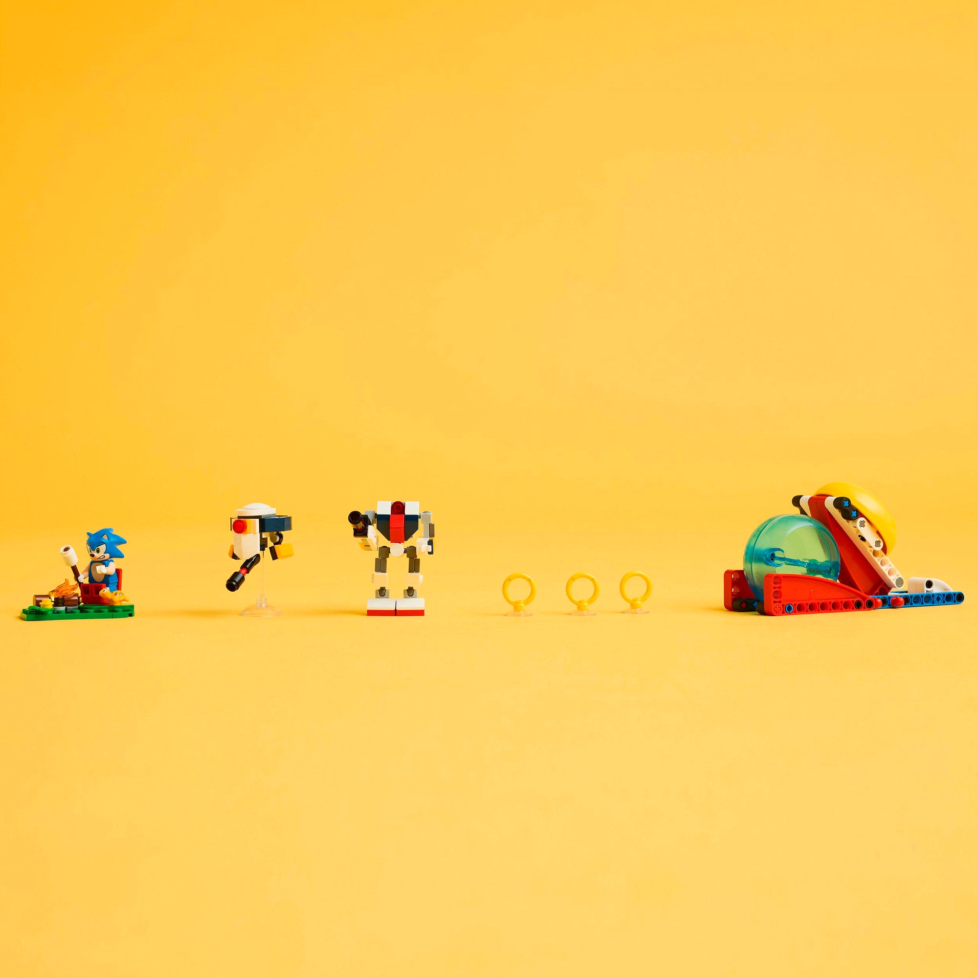 LEGO® Konstruktionsspielsteine »Sonics Showdown am Lagerfeuer (77001), LEGO Sonic« Made in Europe