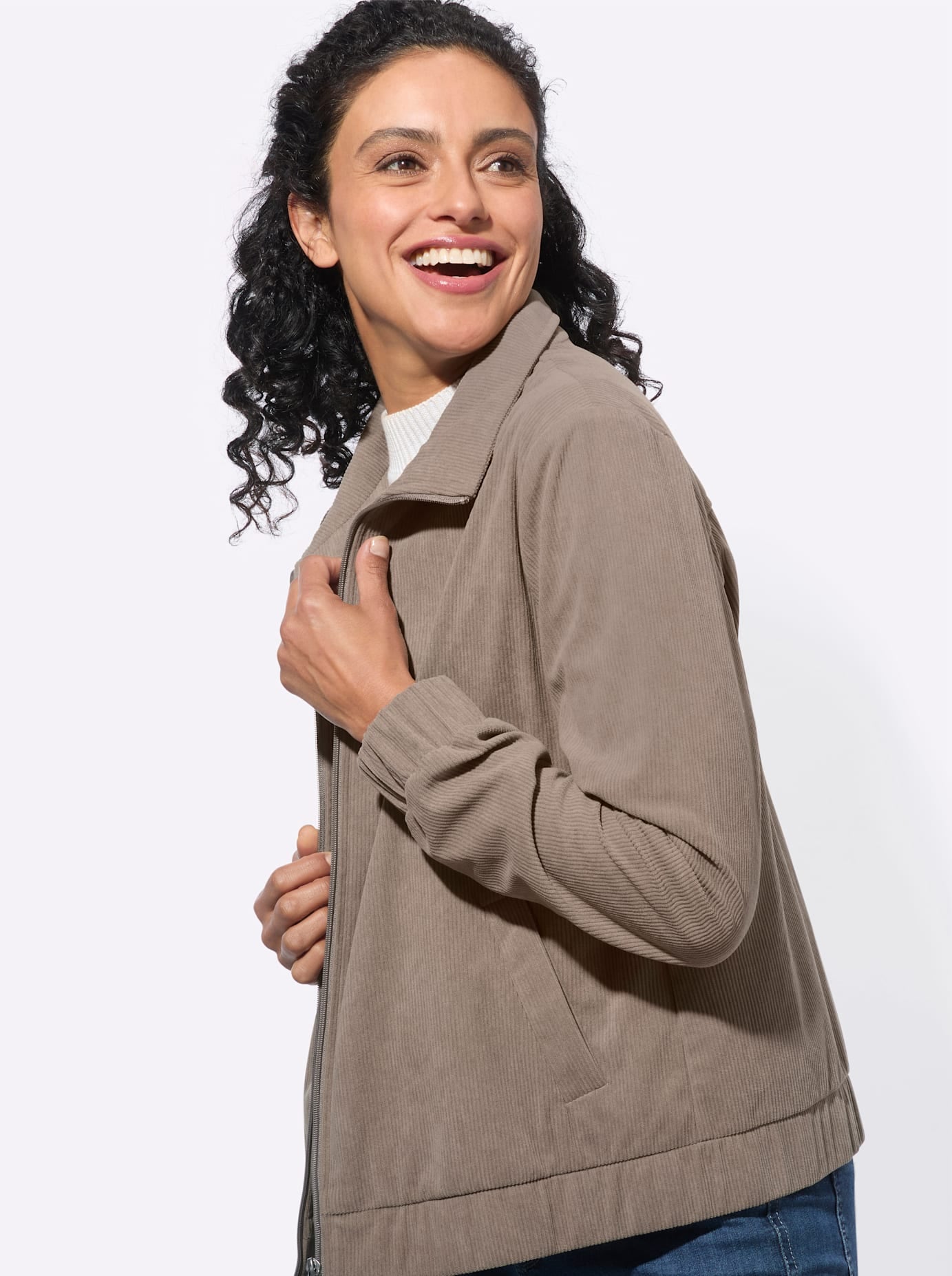 Inspirationen Shirtjacke »Cord-Jacke« 1