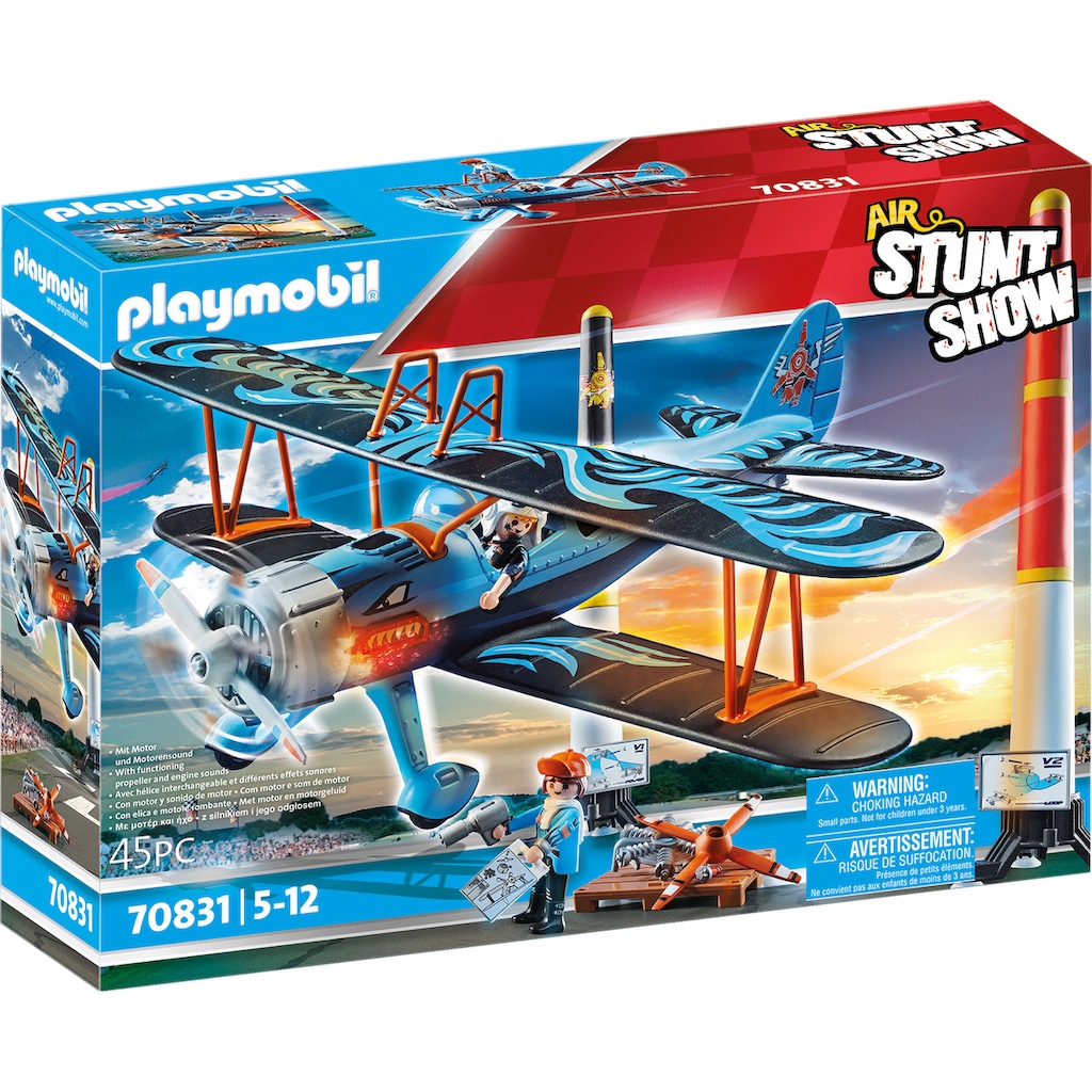 Playmobil® Konstruktions-Spielset »Doppeldecker "Phönix" (70831), Air Stuntshow«, (45 St.)