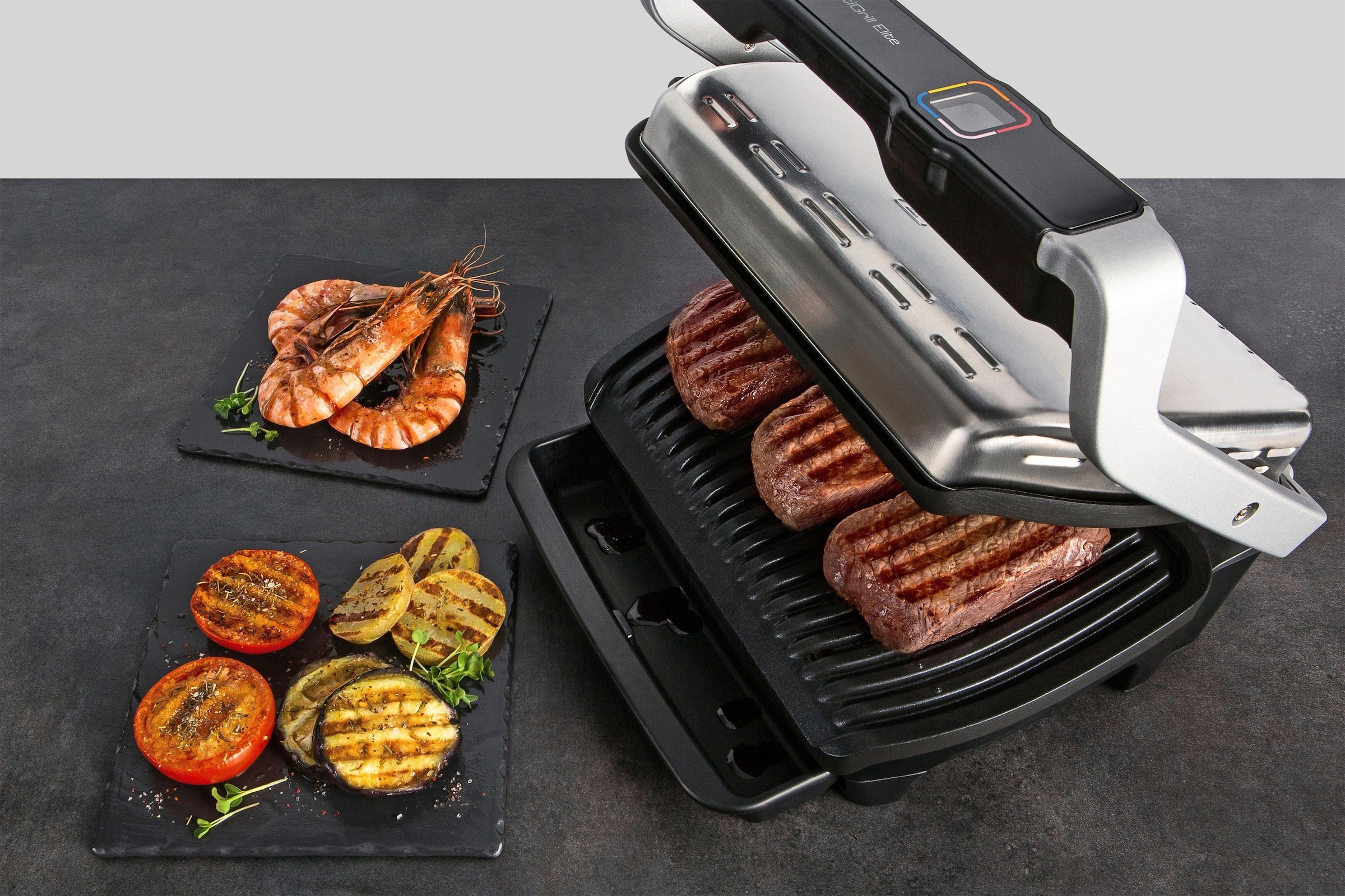 Tefal Kontaktgrill »GC750D OptiGrill Elite«, 2000 W, 12 Programme