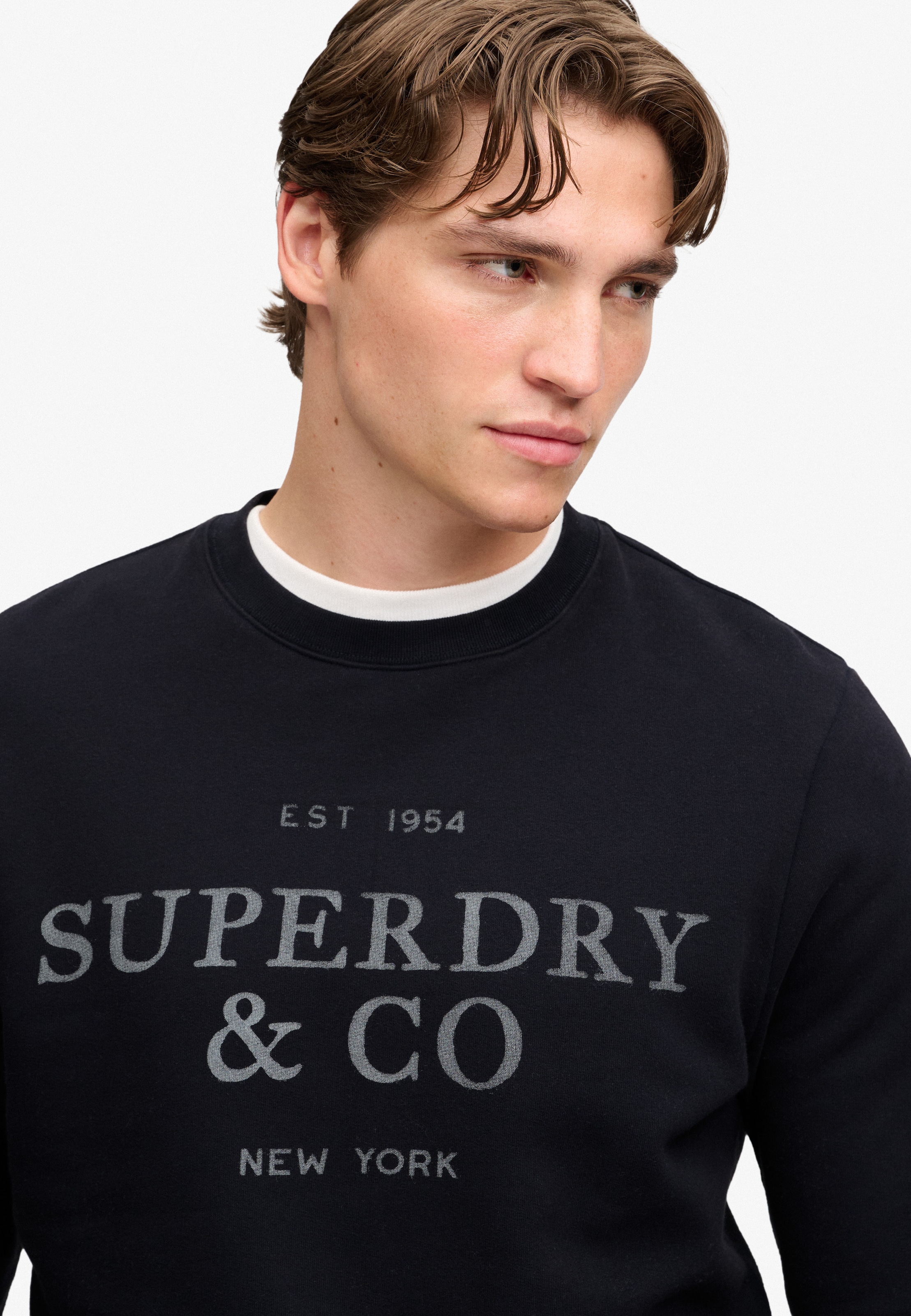 Superdry Sweatshirt »1954 COMPANY RELAXED SWEAT«, Baumwollmischung, relaxed fit
