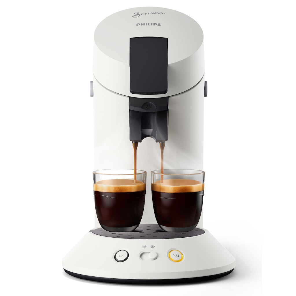Philips Senseo Kaffeepadmaschine »Original Plus CSA210/10, aus 80% recyceltem Plastik«, +3 Kaffeespezialitäten, Memo-Funktion, Gratis-Zugaben (Wert €5,-UVP)