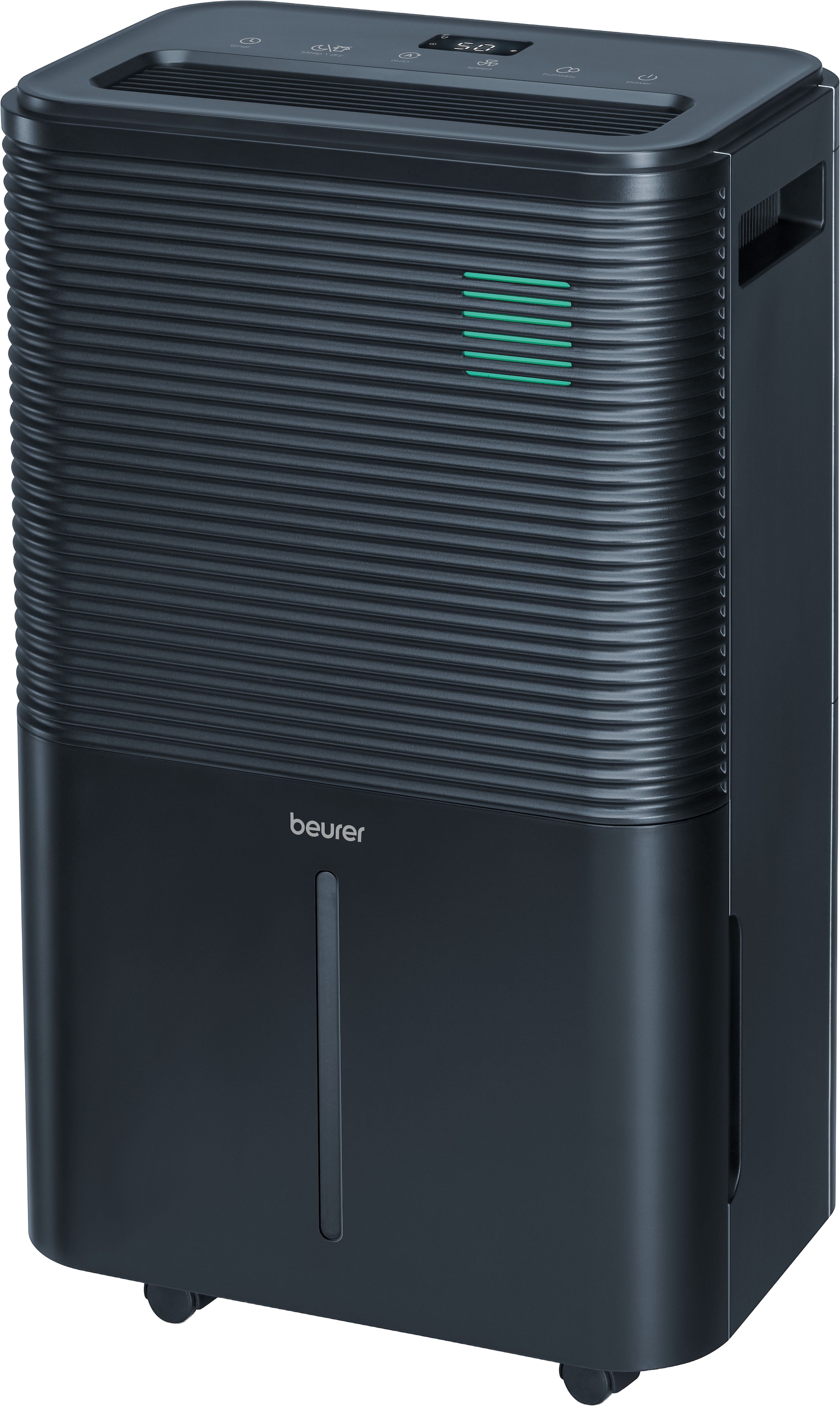 BEURER Luftentfeuchter »LE 250, Entfeuchtung bis zu 20 Liter pro Tag, mit 4 l Wassertank« Entfeuchtung 20 l/Tag Tank 4 l Für große Räume bis 60m² geeignet, zwei Lüfterstufen, Timerfunktion