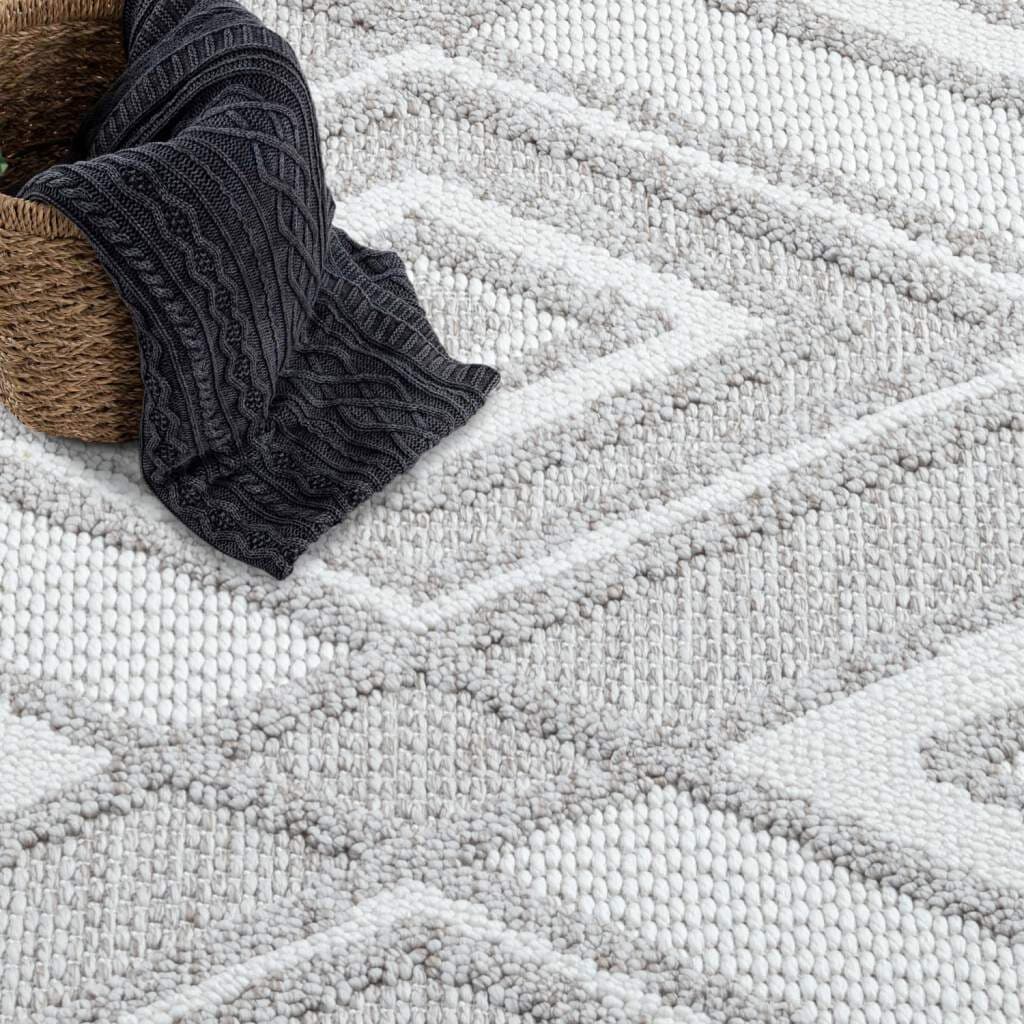Carpet City Teppich »LINDO 8875«, rund, 11 mm Höhe, Kurzflor, Hochtief-Muster/ 3D-Effekt, Boho-Stil, Wohnzimmer