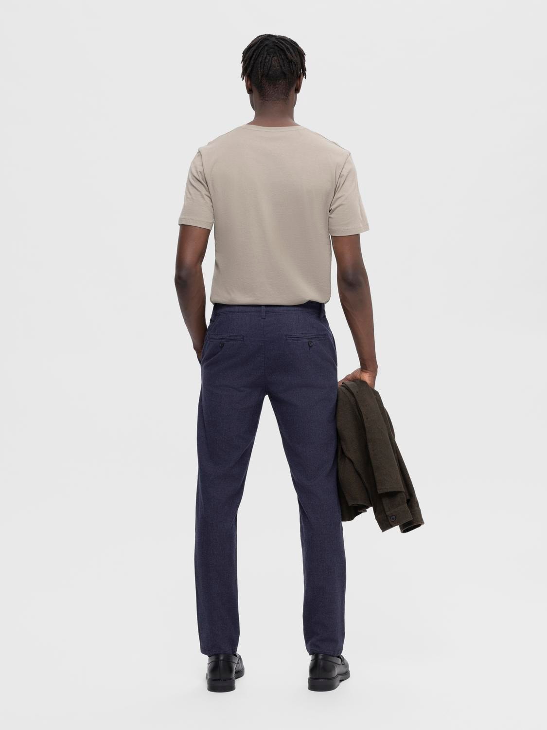 SELECTED HOMME Chinohose »SLH175-SLIM MILES BRUSHED PANTS W NOOS«