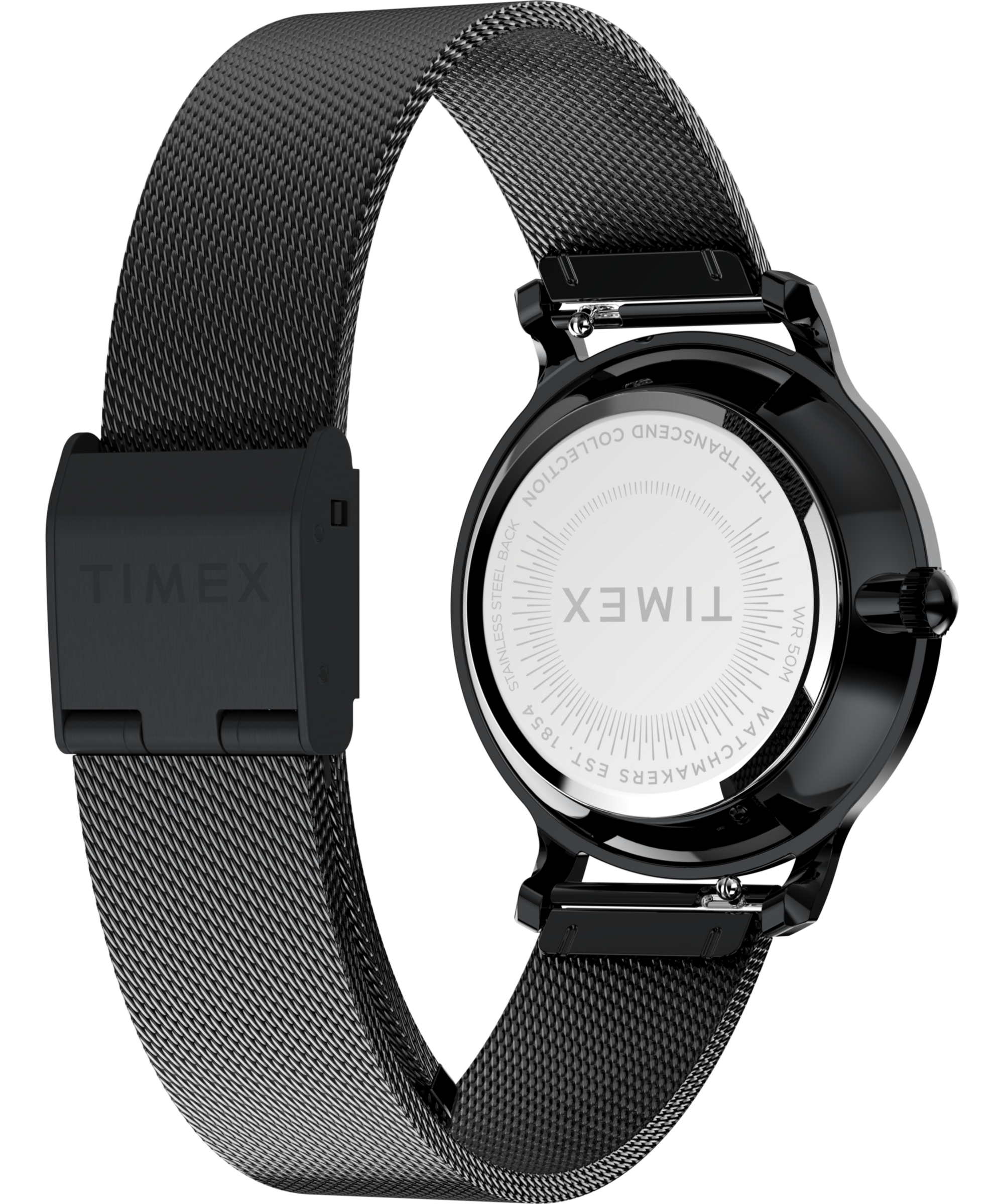 Timex Quarzuhr »TRANSCEND« Armbanduhr, Damenuhr, Edelstahlarmband, analog