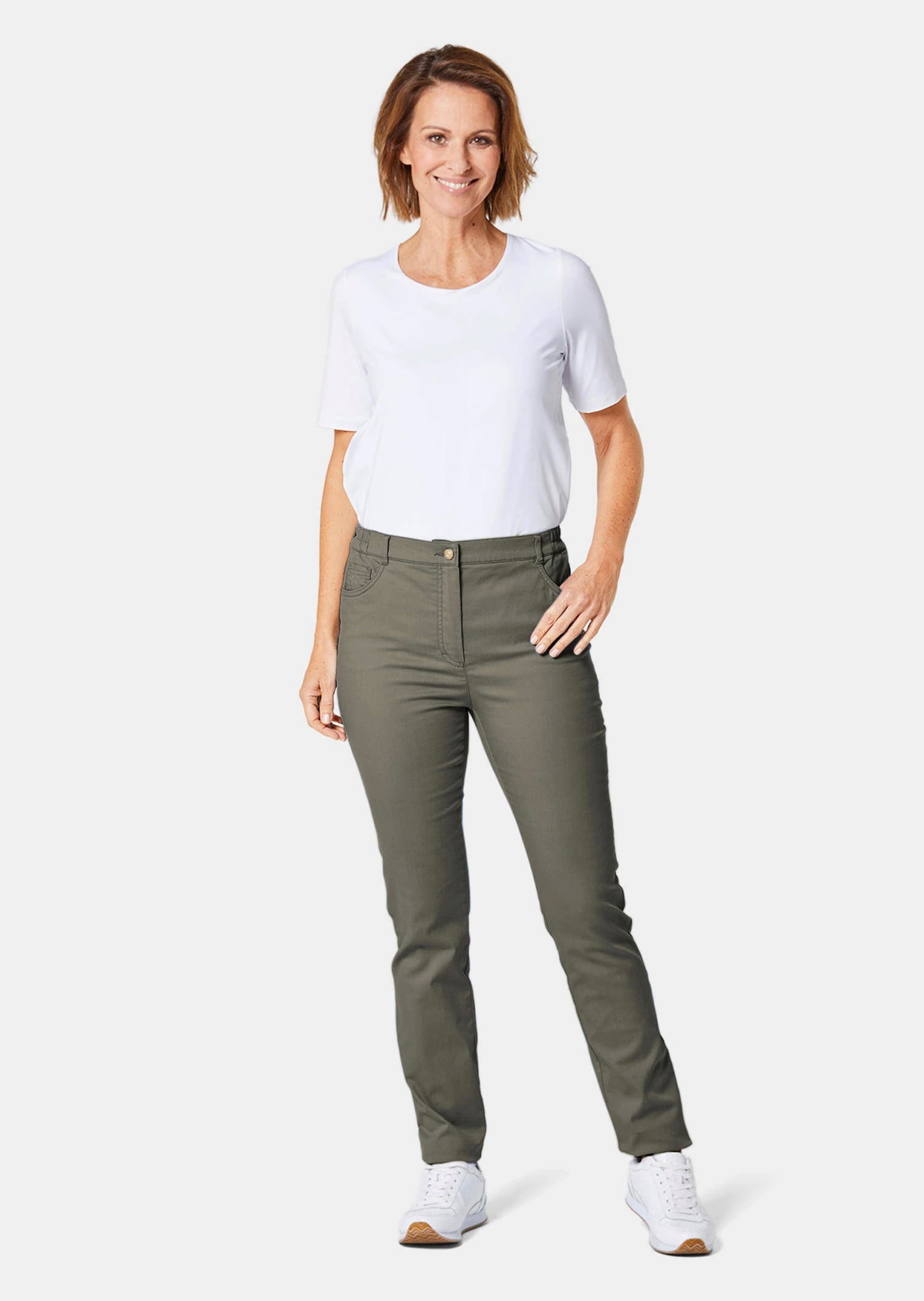 GOLDNER 2-in-1-Hose »Kurzgröße Freizeithose mit Teildehnbund«  Ohne