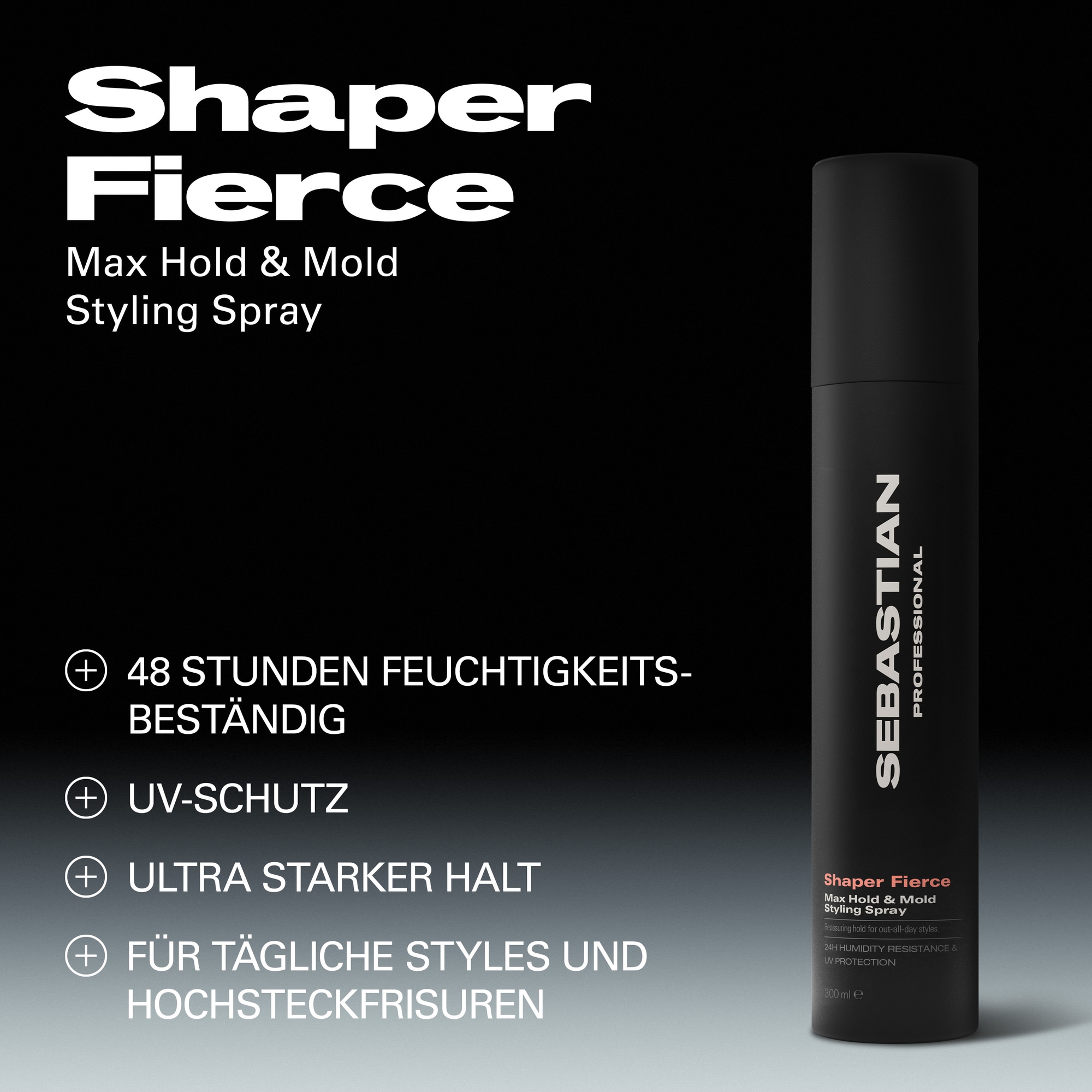 Sebastian Professional Haarpflege-Spray »Shaper Fierce« für trockenes Haar, mit gleichmäßigem Auftrag, flüssige Textur
