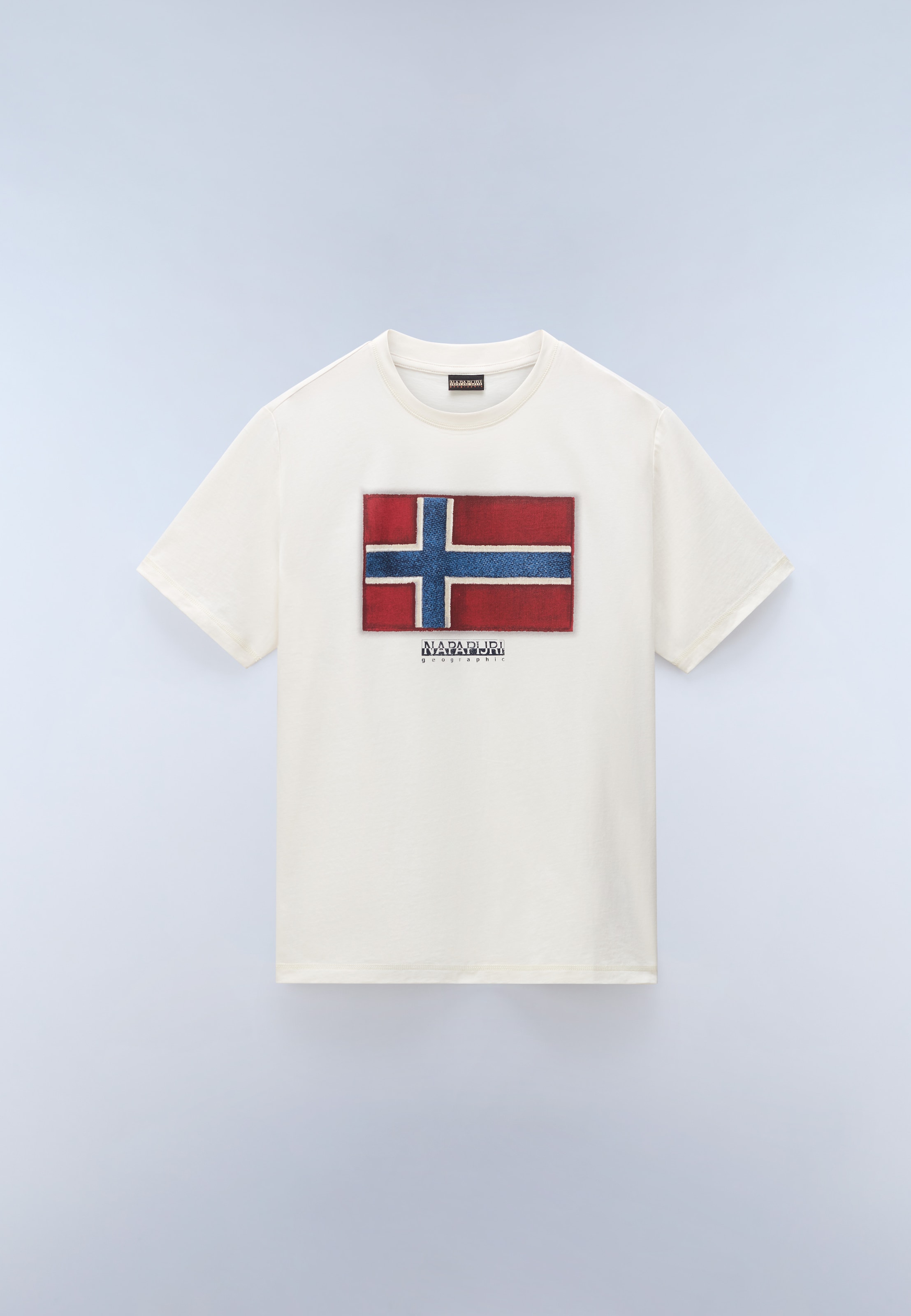 Napapijri T-Shirt »S-FLAG TIKI SS BLACK BEAUTY« mit Rundhalsausschnitt, aus Baumwolle, T-Shirt-Schnitt, normale Länge