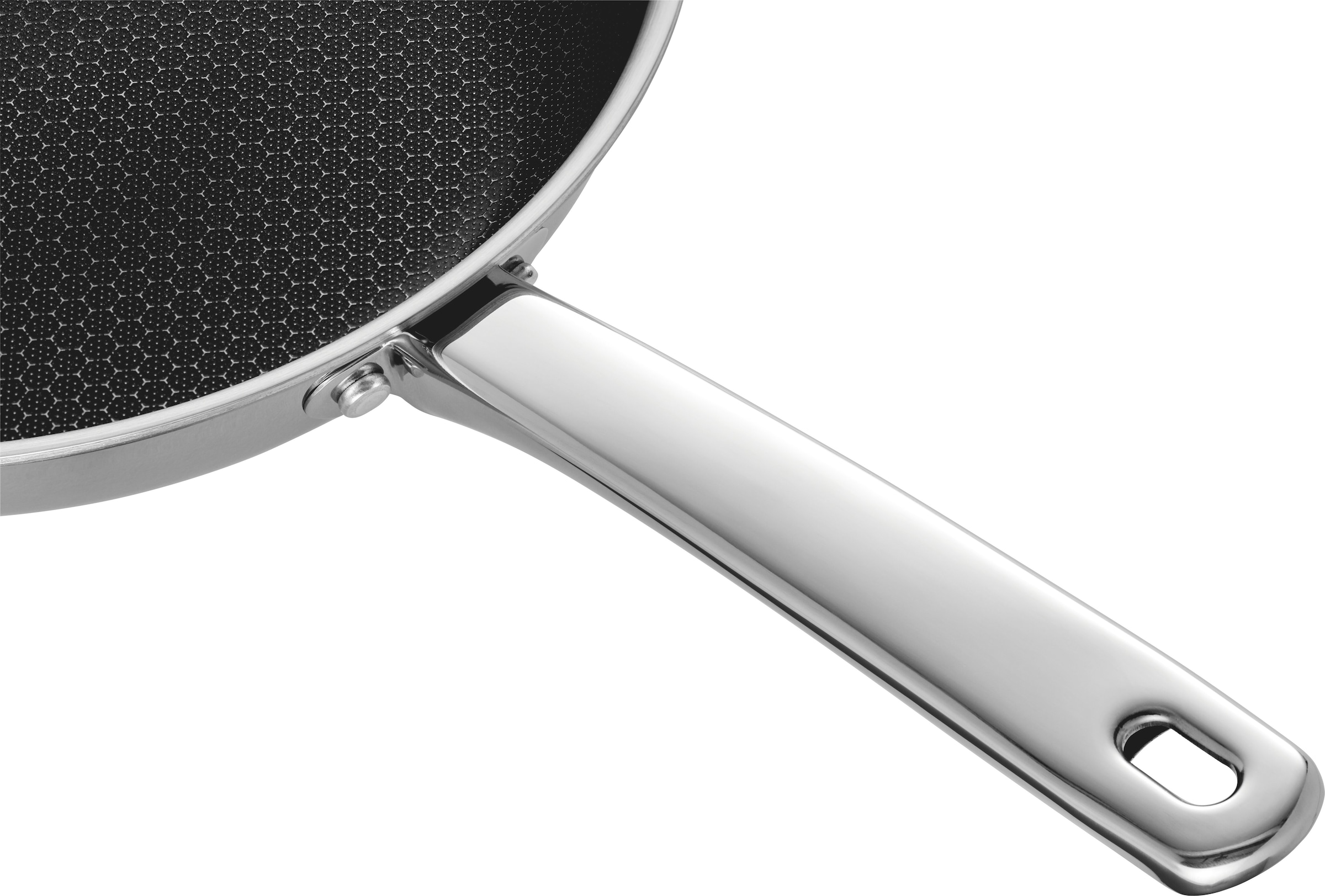 HENCKELS by ZWILLING Pfannen-Set »Valley« Edelstahl Set, 3 tlg. Keramikbeschichtung, Soft-Touch-Griffe, fettarmes Braten, Edelstahl