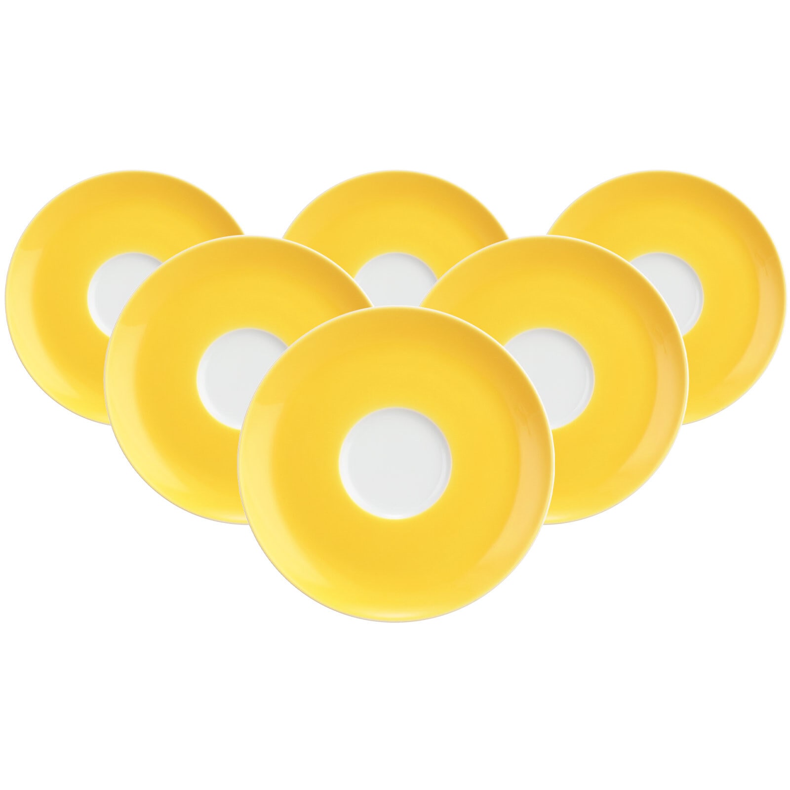 Seltmann Weiden Untertasse »Kombiuntertassen Liberty Pure Colors ø 16 cm 6er Set« Spülmaschinenfest, Mikrowellensicher, Ofenfest