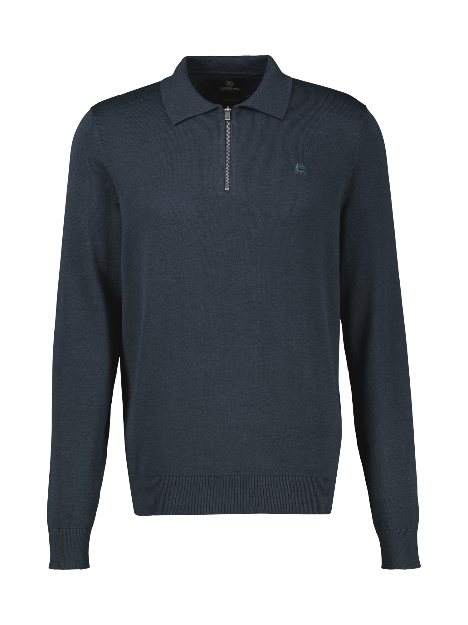 LERROS Langarm-Poloshirt »Flexibles Langarmpolo aus Baumwollmix mit Reißverschluss«