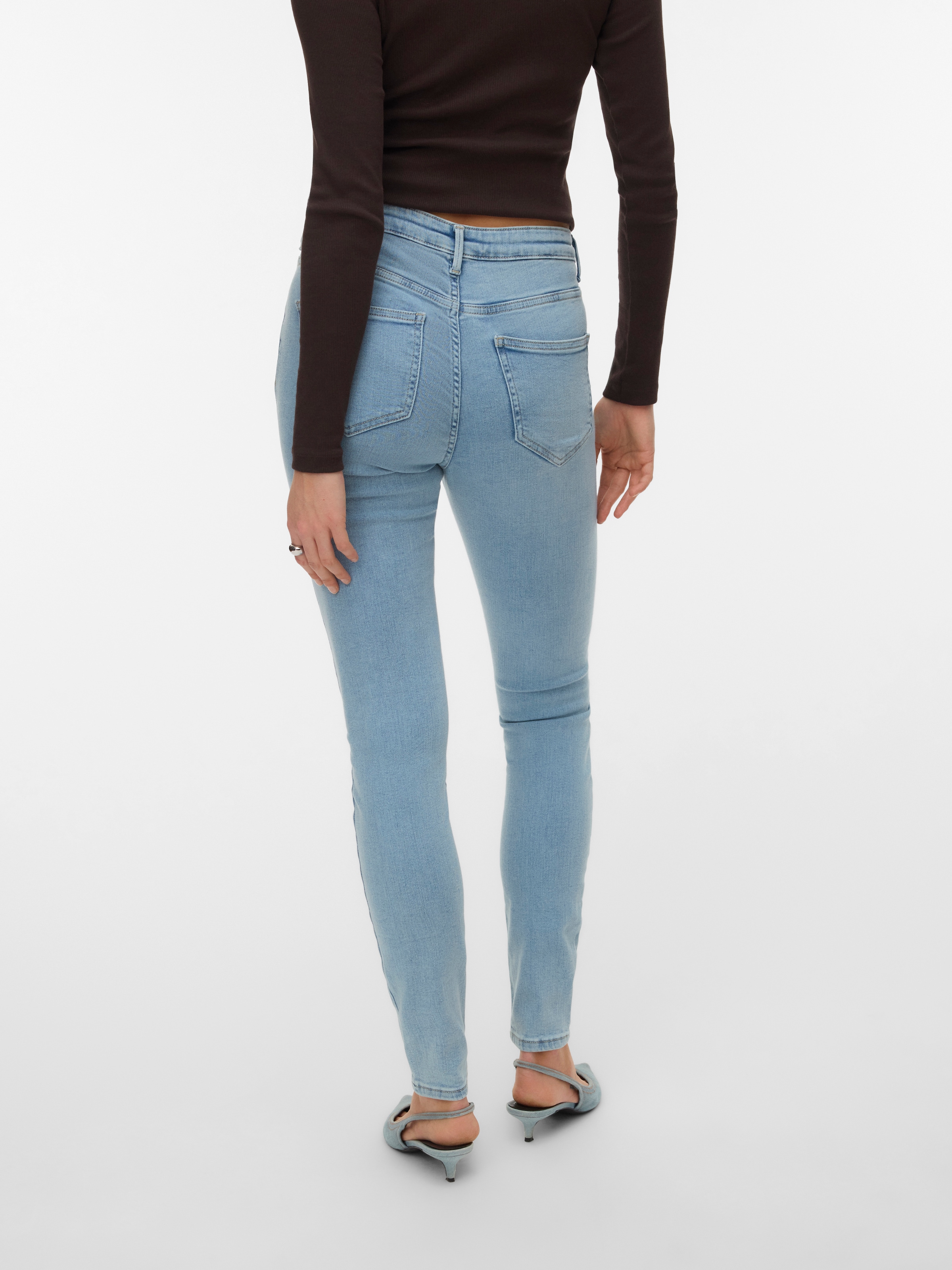Vero Moda Skinny-fit-Jeans »VMPOLLY MR SKINNY JEANS RA3056 NOOS« Baumwollmischung, skinny fit, regular waist