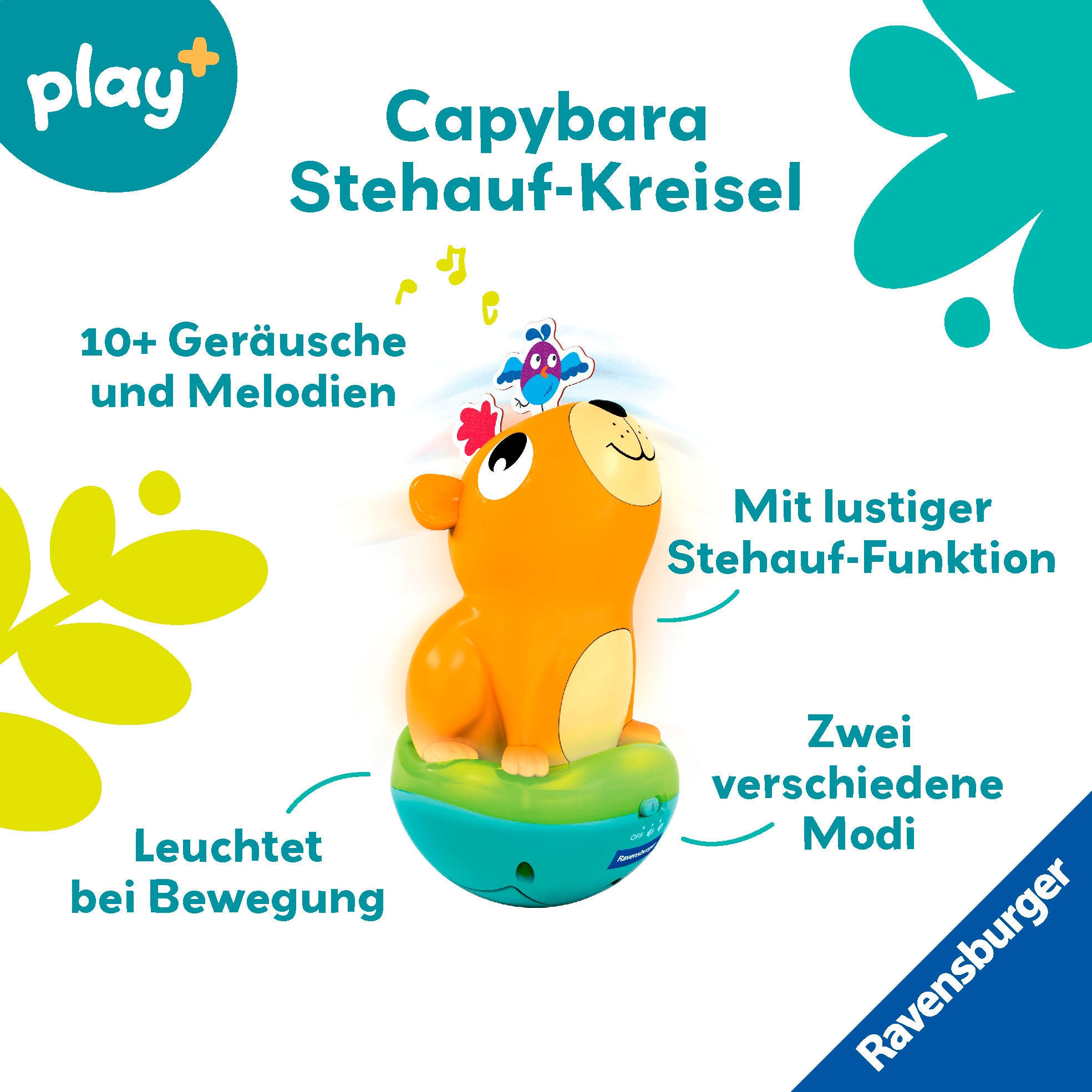 Ravensburger Lernspielzeug »Play+ Musikalischer Stehauf-Kreisel«