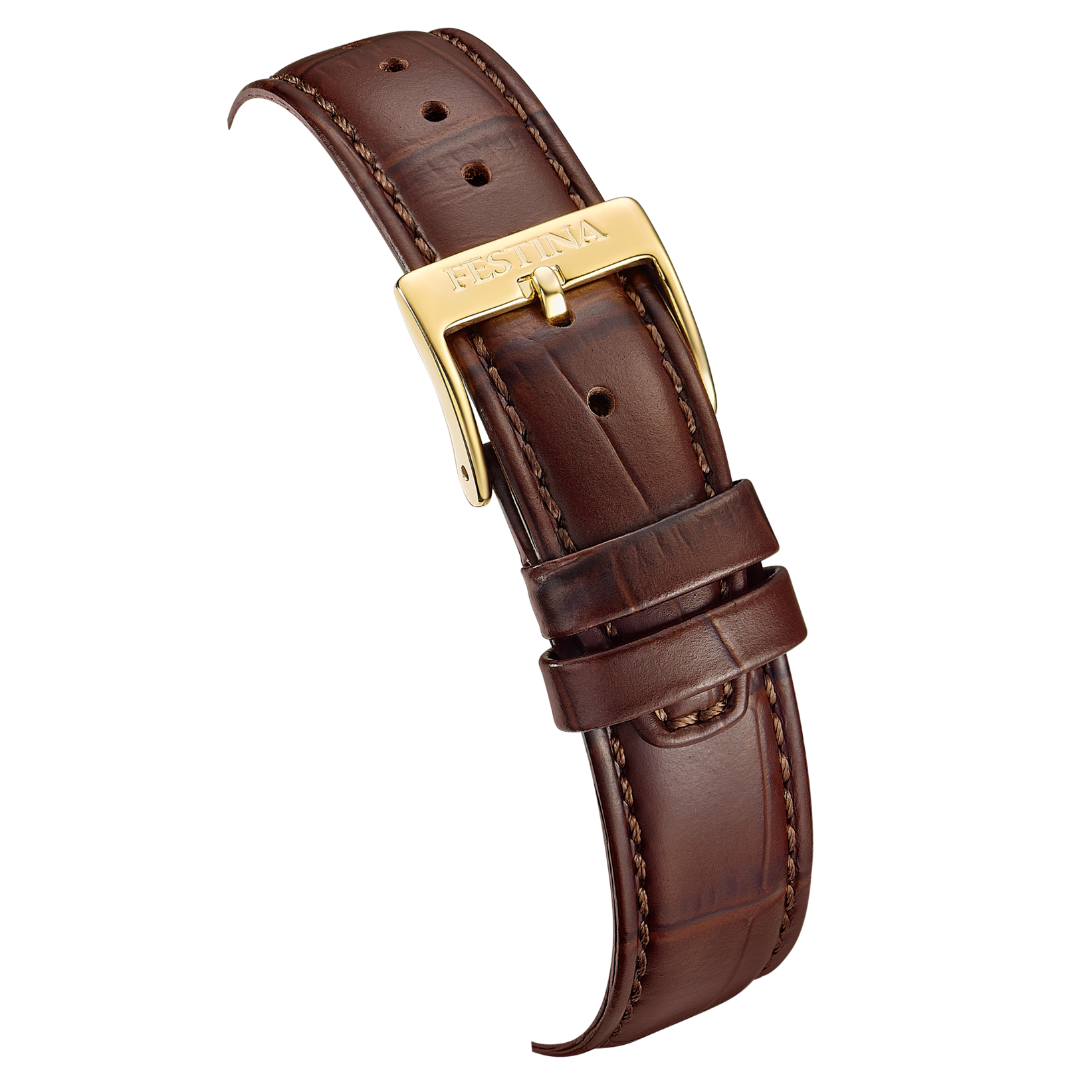 Festina Quarzuhr »On the Square« Armbanduhr, Damenuhr, Herrenuhr, Lederarmband, analog