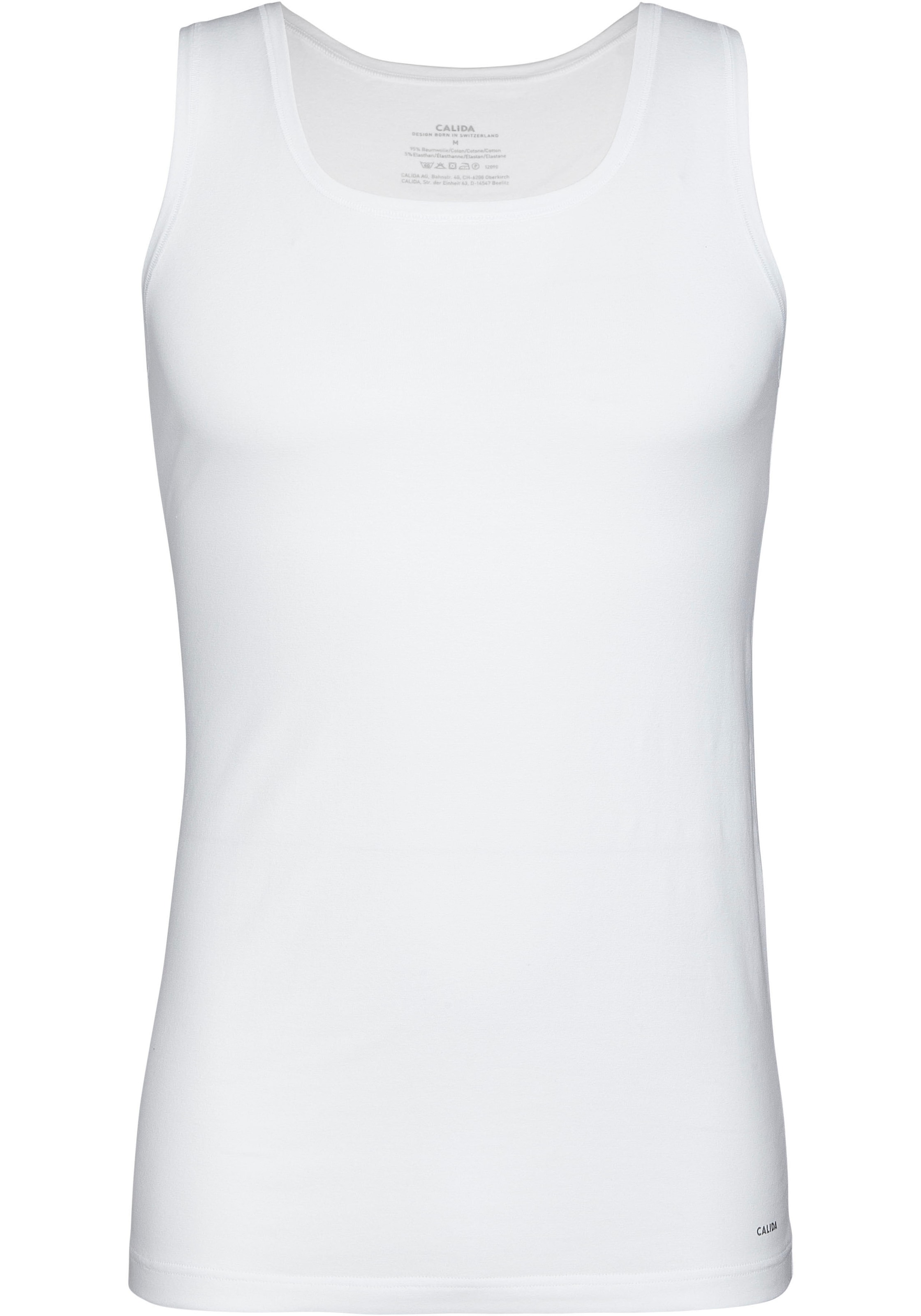 CALIDA Achselhemd »Cotton Code«, Rundhals-Ausschnitt, Single Jersey Qualität, atmungsaktiv, elastisch
