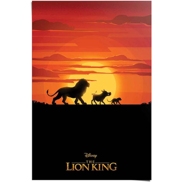 Reinders! Poster »König der Löwen Simba,Timon und Pumbaa«, (1 St.) auf  Raten bestellen