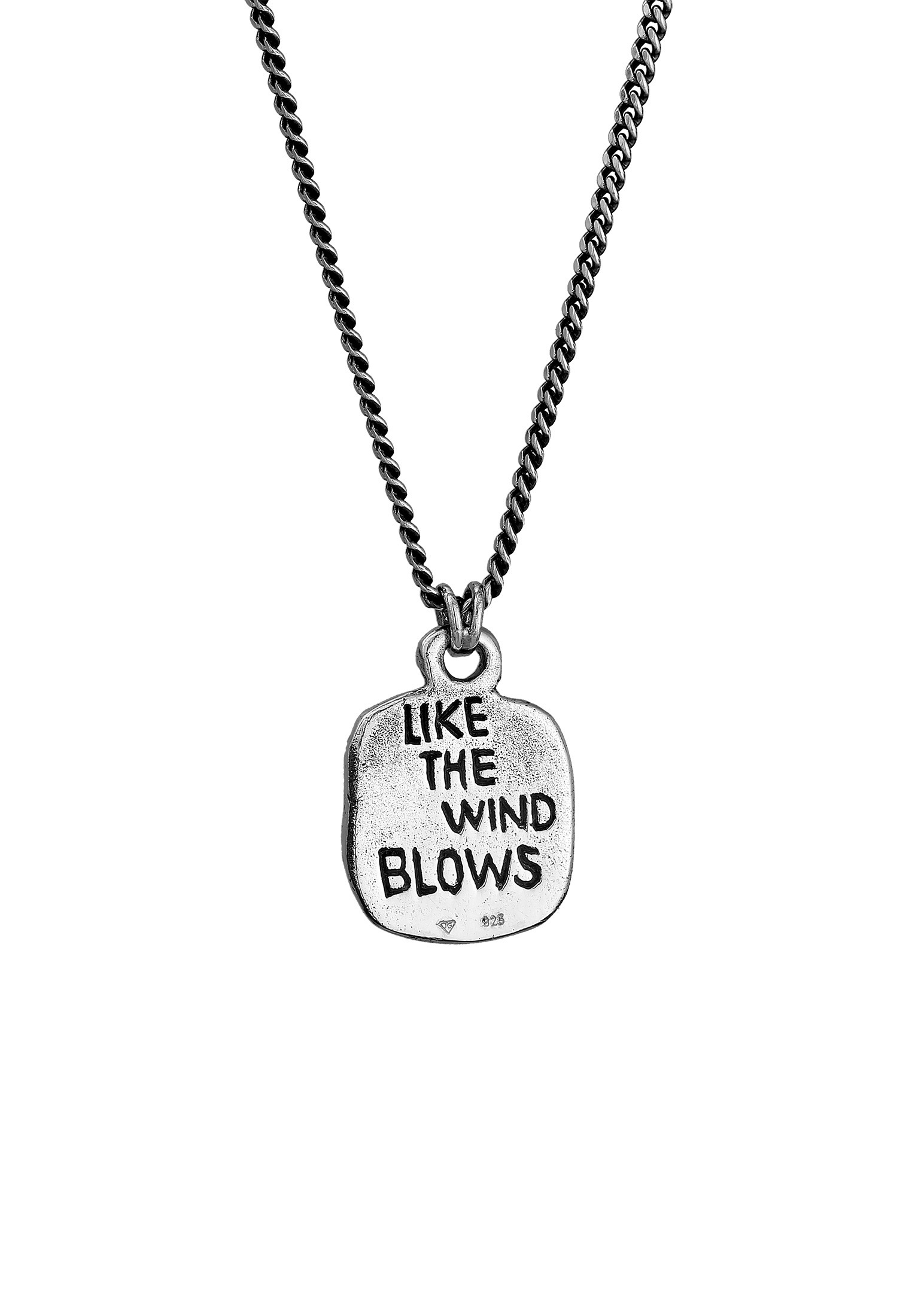 HAZE & GLORY Silberkette »Halskette Kompass Windrose 925 Silber«