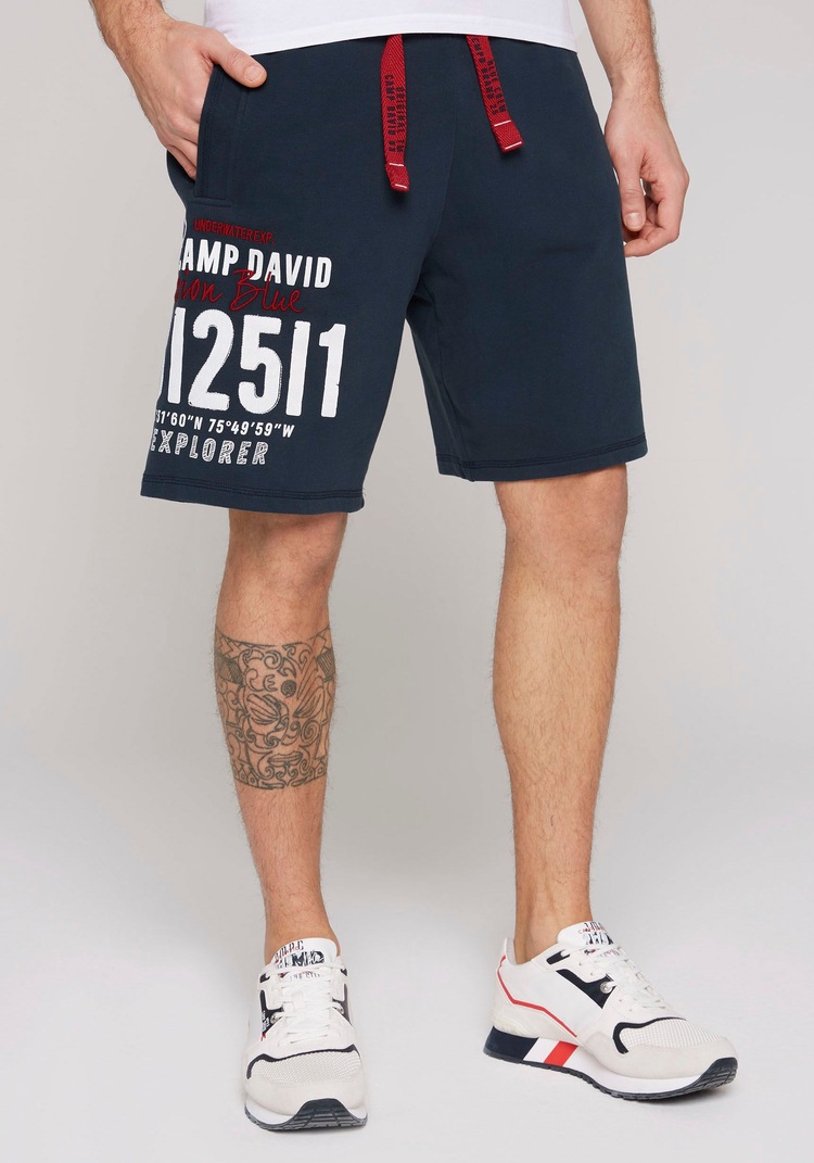 Sweatbermudas, mit Logodruck