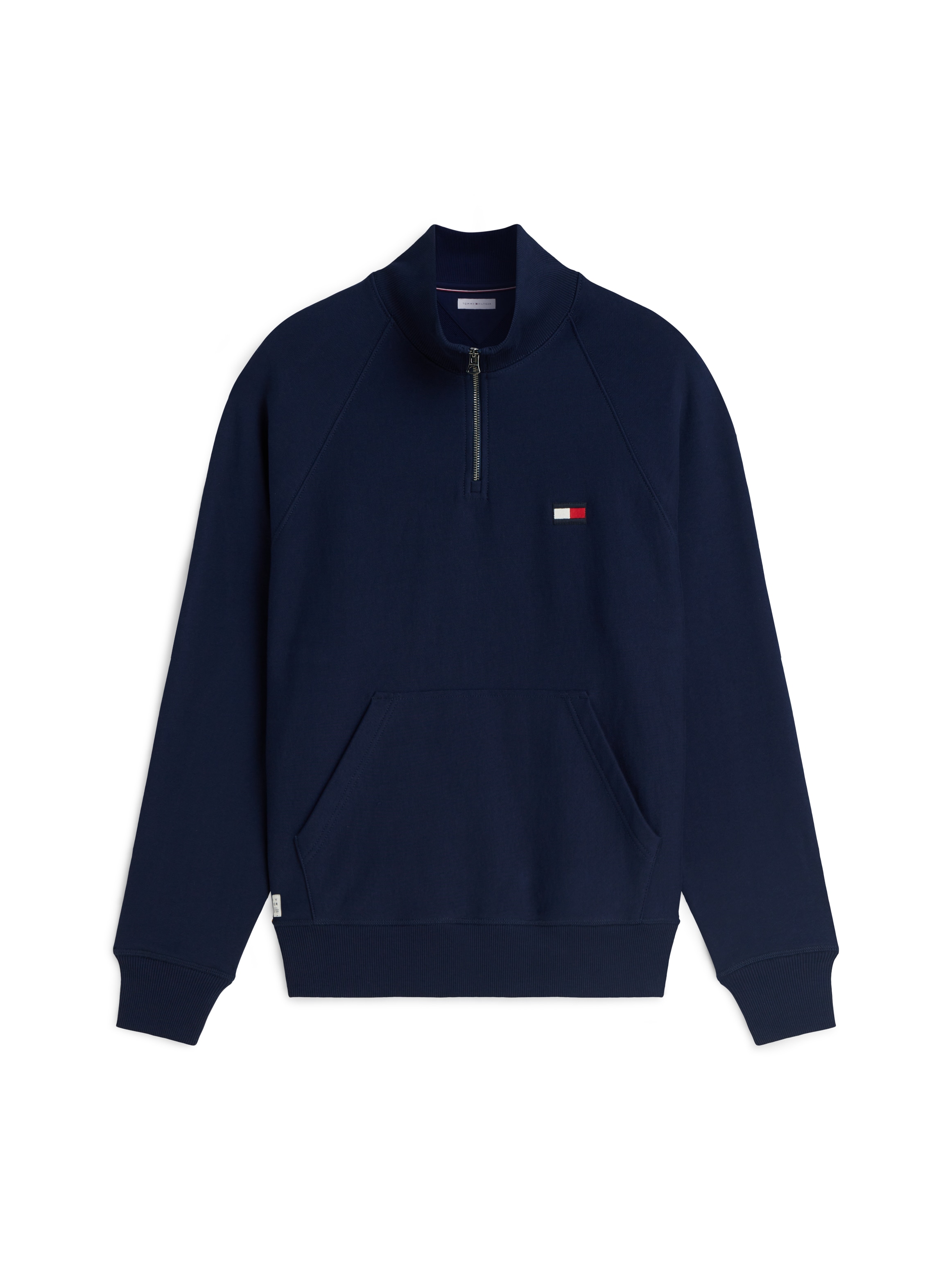 Tommy Hilfiger Sweatshirt »TOMMY FLAG ELEVATED 1/4 ZIP«, Stehkragen mit Reißverschluss

