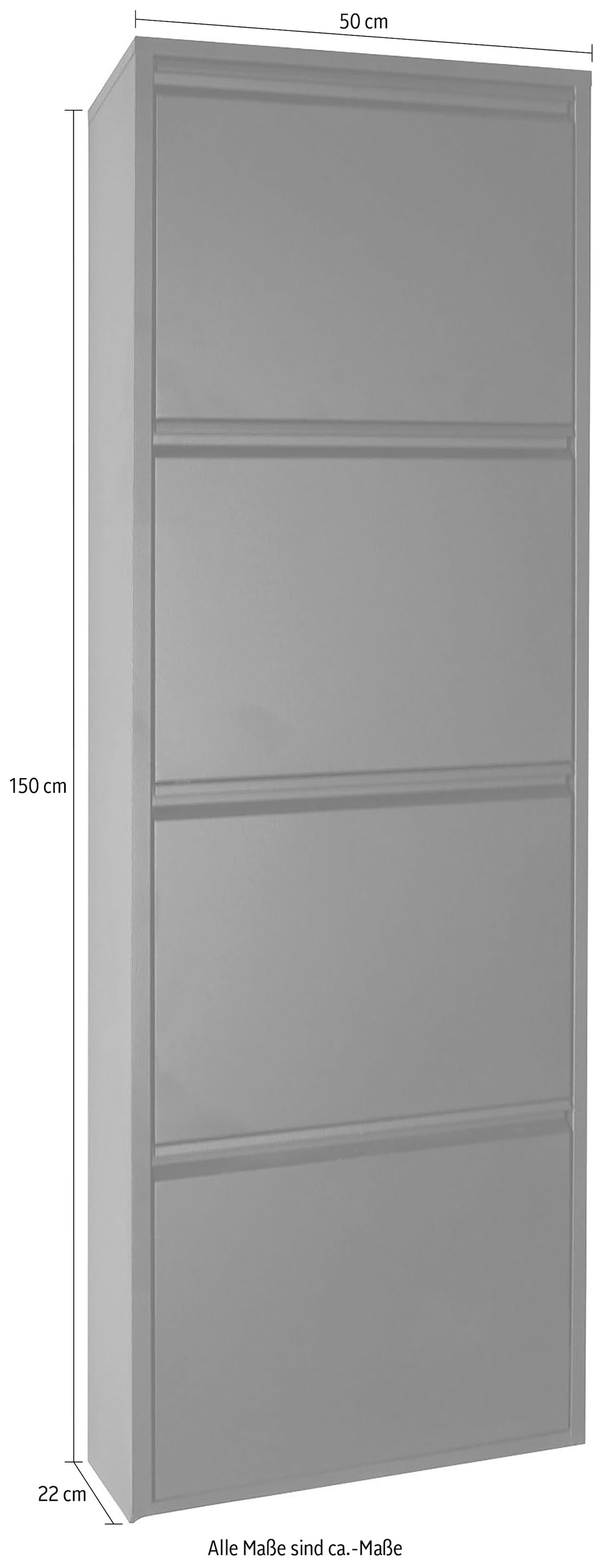 Spinder Design Schuhschrank »Billi«, Metall, Breite 50 cm