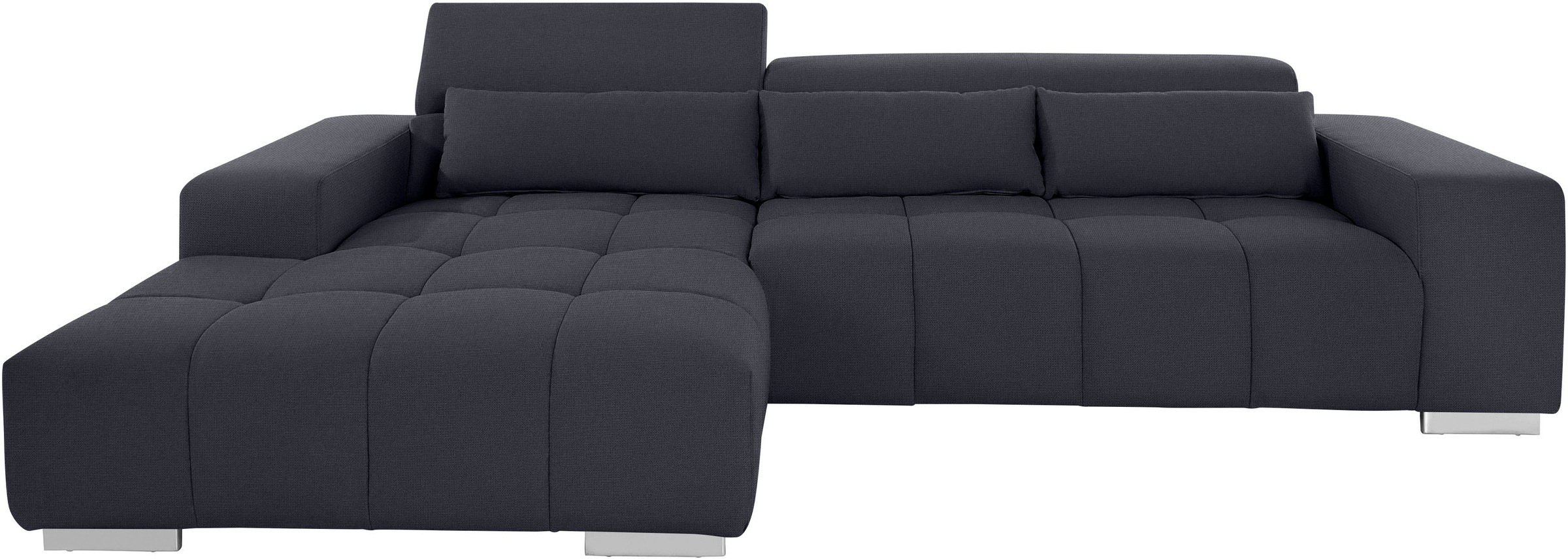 COTTA Ecksofa »Orion L-Form«, mit Kopfteilverstellung & 3 Nierenkissen
