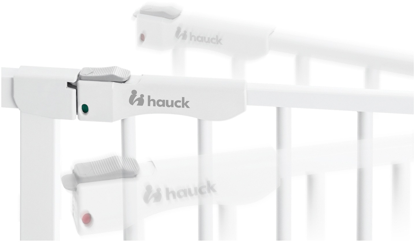 Hauck Türschutzgitter »Clear Step Autoclose 2, White«, auch als Treppenschutzgitter verwendbar; 75-80, flacher Durchgang