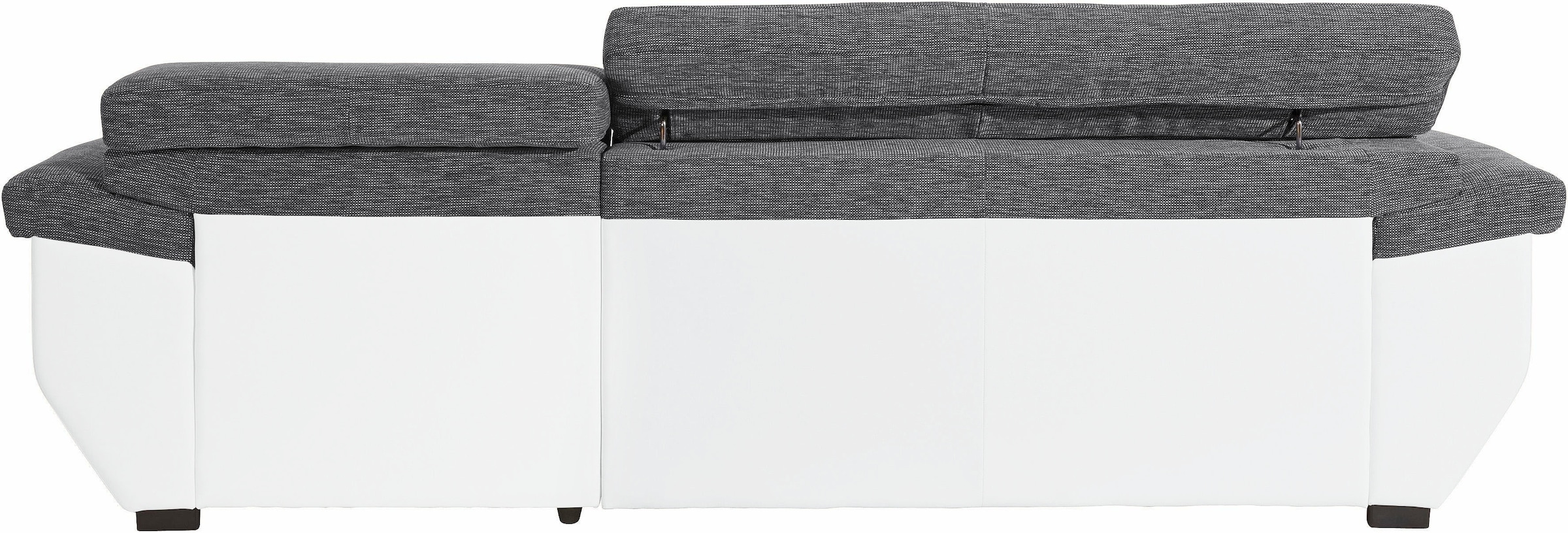 COTTA Polstergarnitur »Speedway L-Form«, (Set), Set bestehend aus: Ecksofa mit Kopfteilverstellung & Hocker