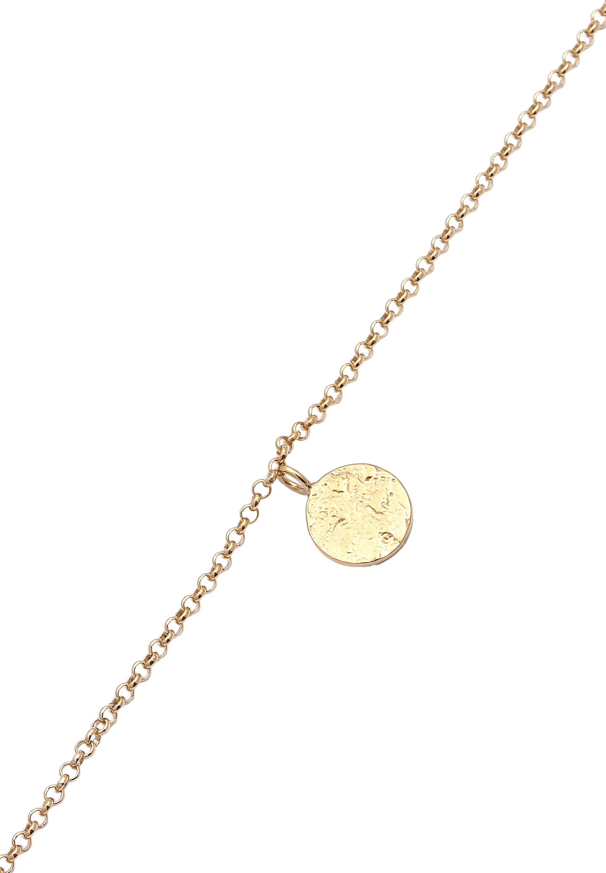 Elli Fußkette »Fußschmuck Plättchen Vintage Style 925 Sterling Silber«