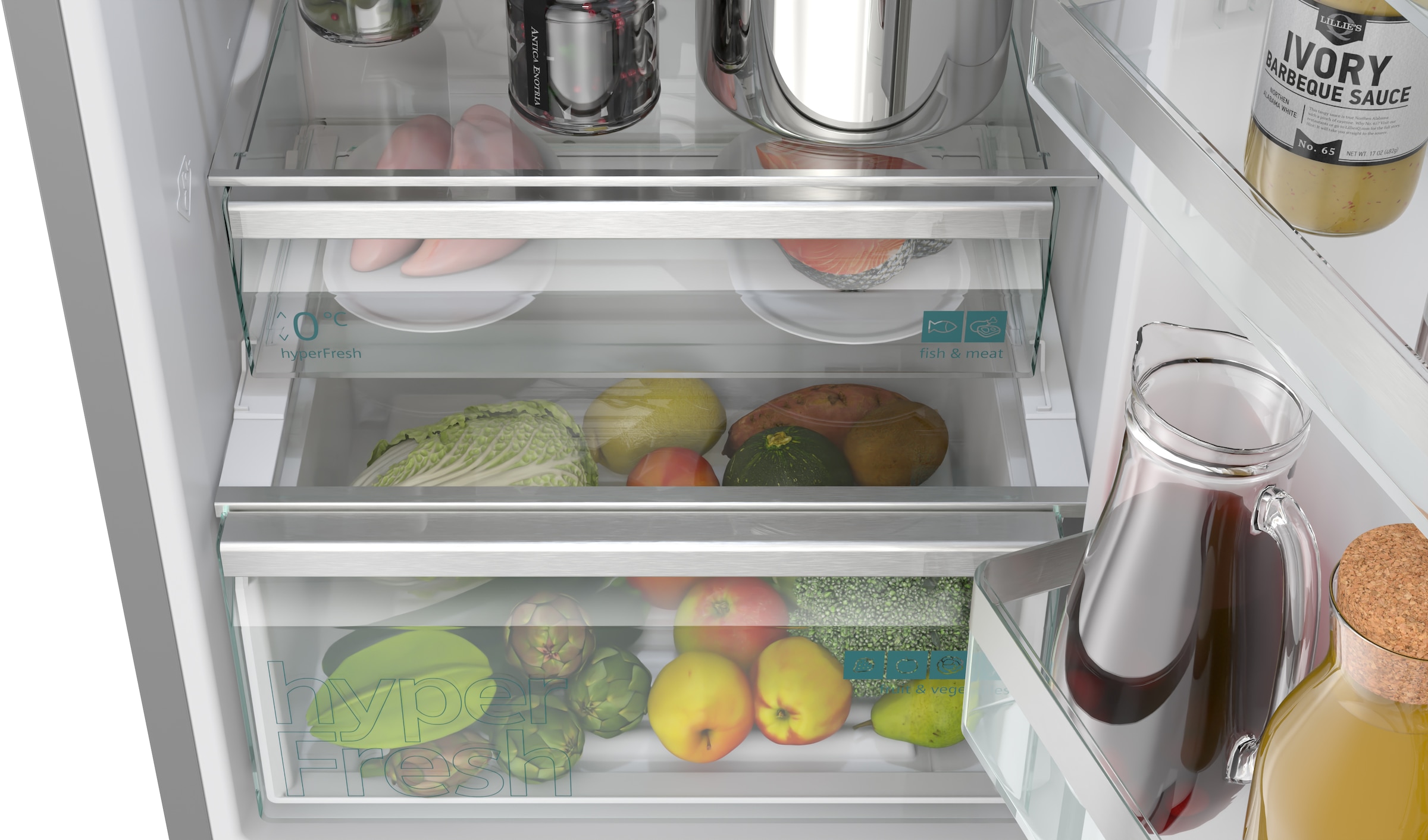 SIEMENS Kühl-/Gefrierkombination iQ300 »KG39NVIBG« 203 cm hoch 60 cm breit hyperFresh System für frisches Obst und Gemüse sowie Total noFrost
