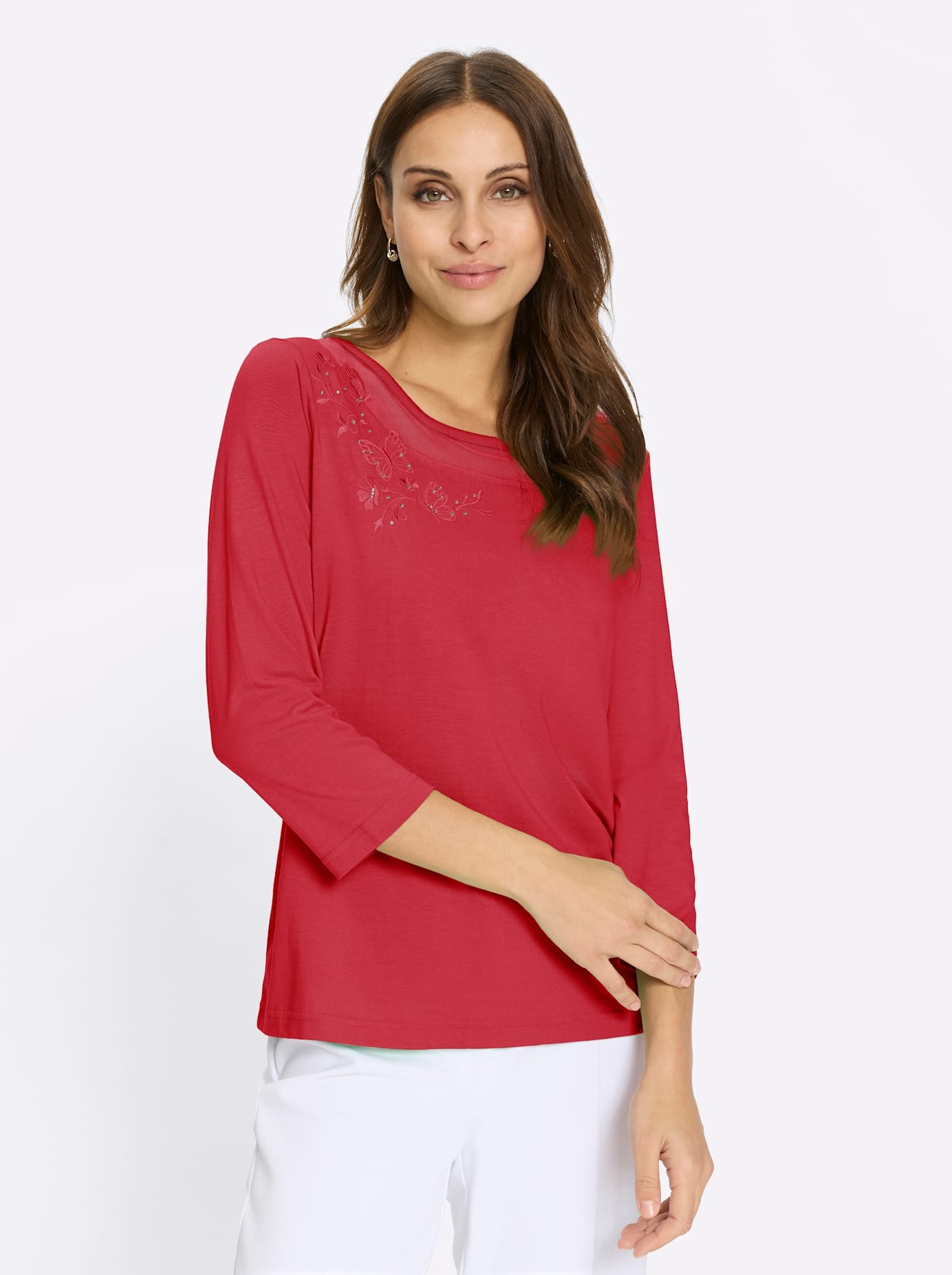 Lady 3/4-Arm-Shirt »Rundhals-Shirt« 1 tlg.